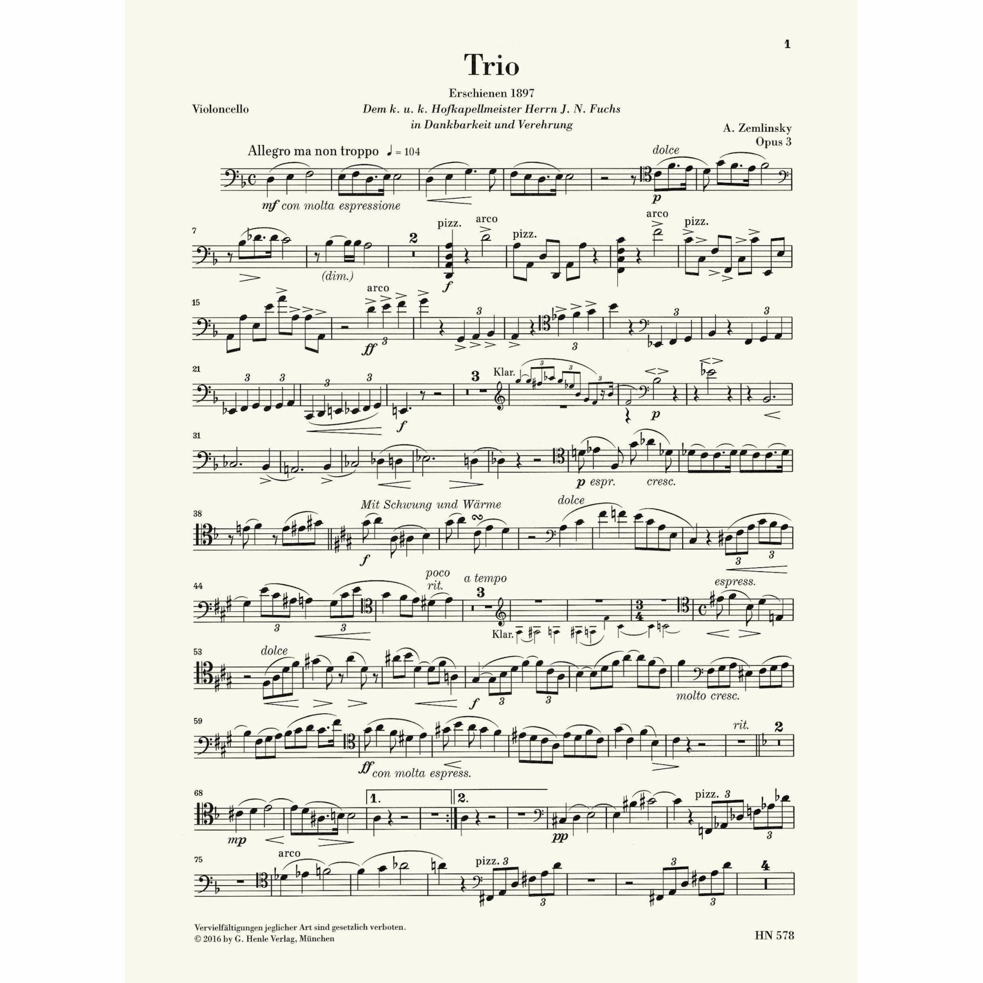 Sample: Cello (Pg. 1)