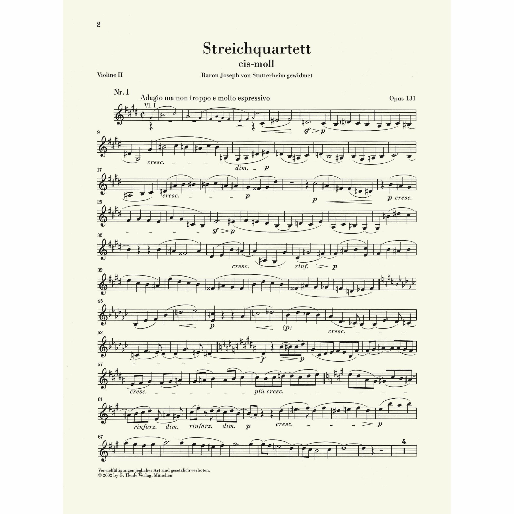 Sample: Violin II (Pg. 2)