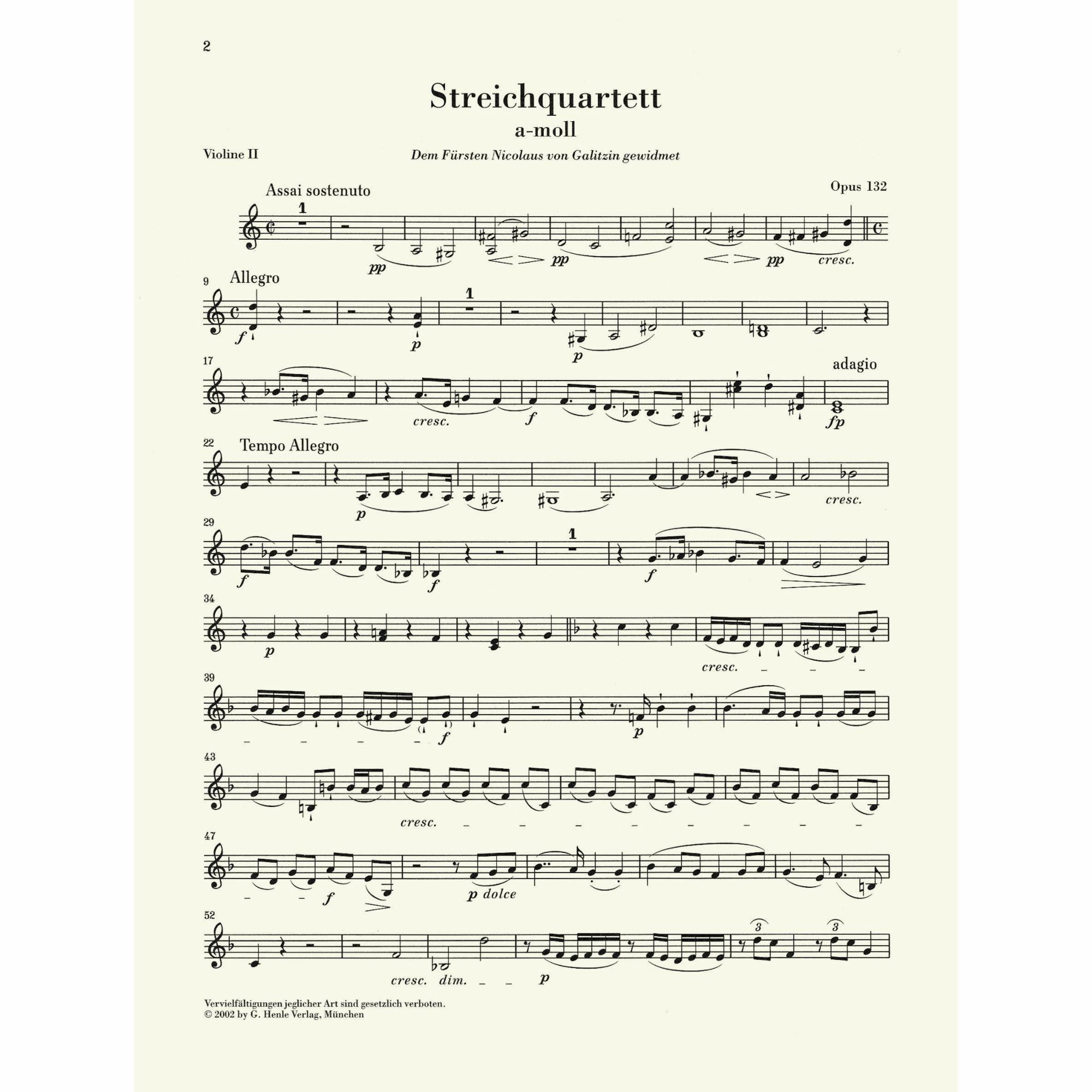 Sample: Violin II (Pg. 2)