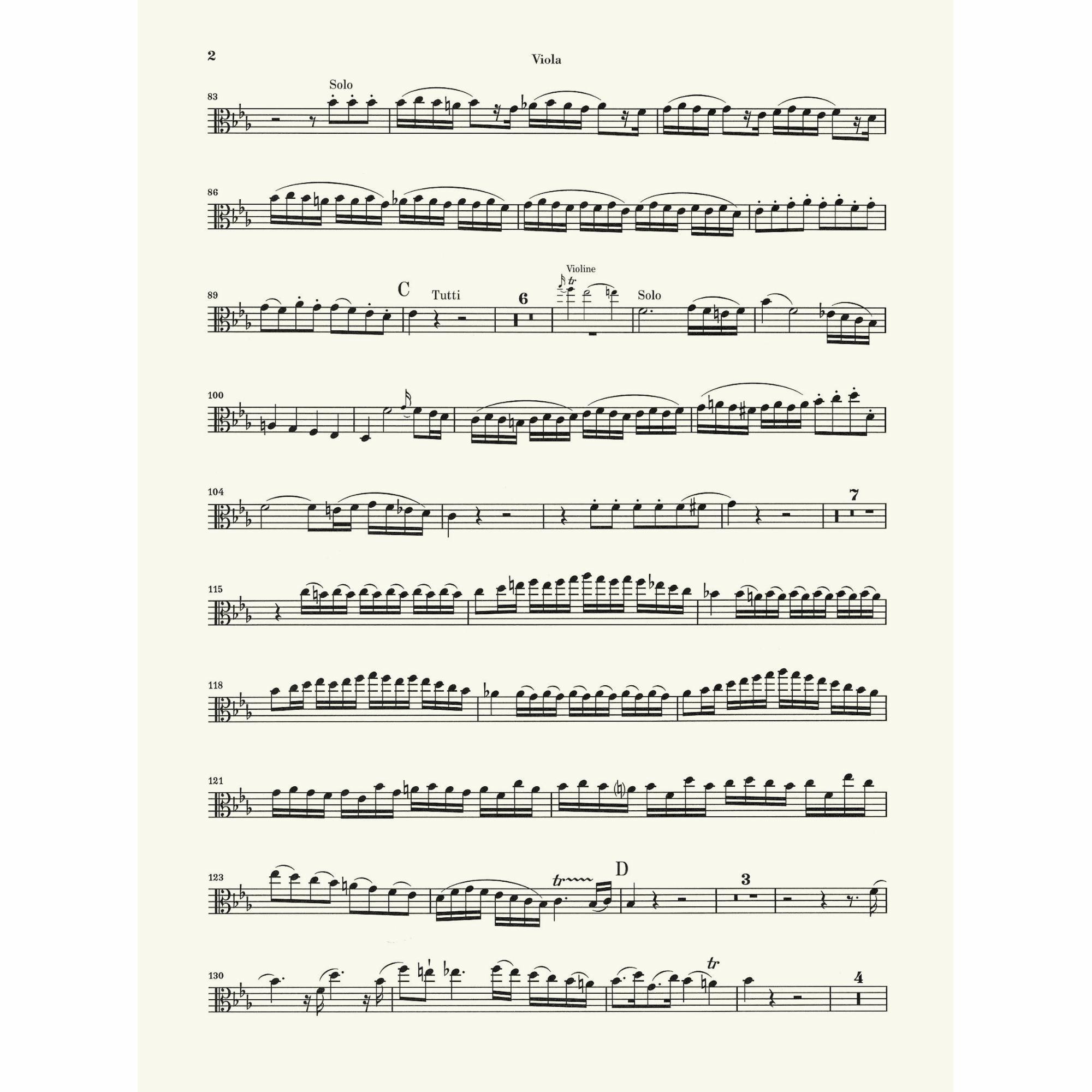 Sample: Urtext Viola (Pg. 2)