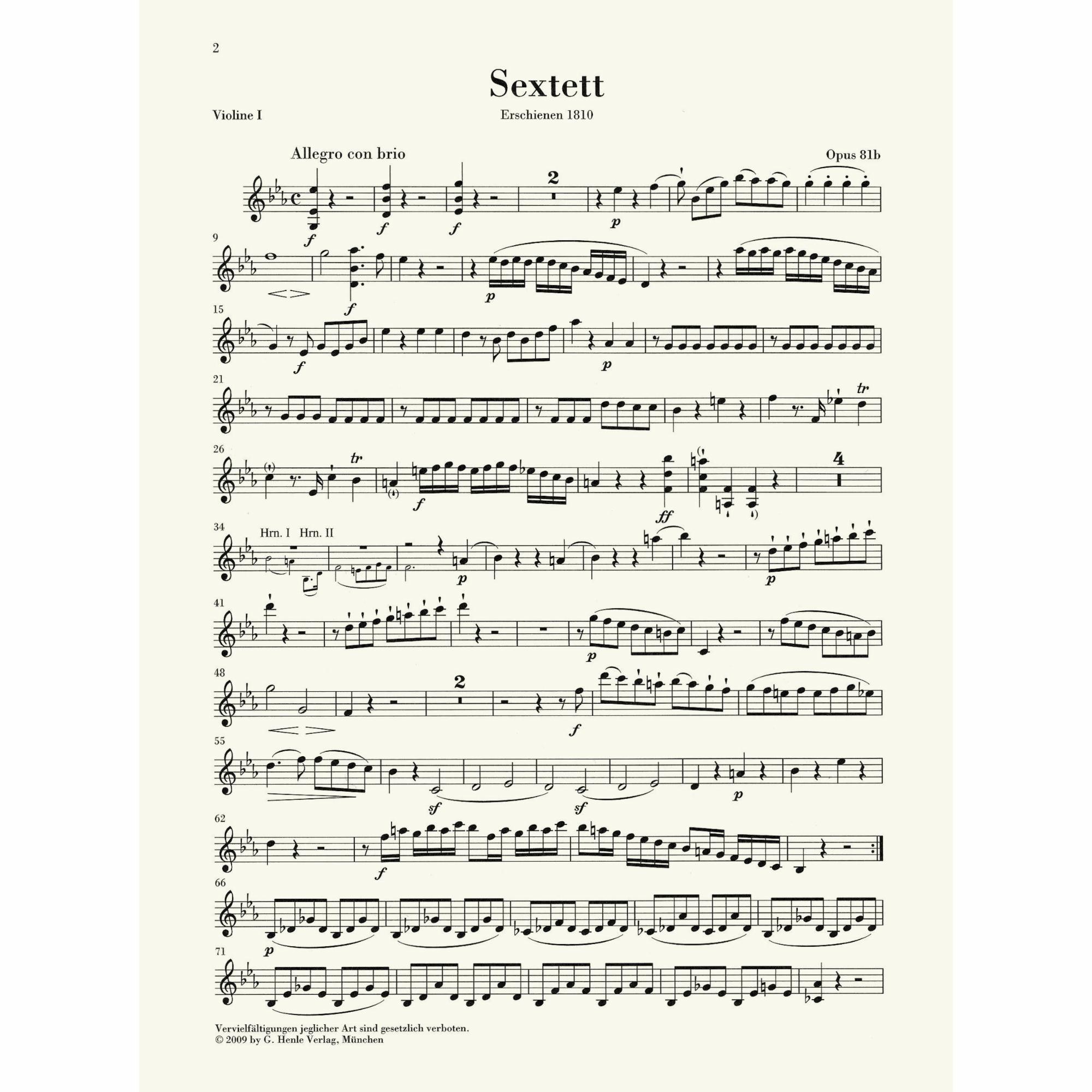 Sample: Violin I (Pg. 2)