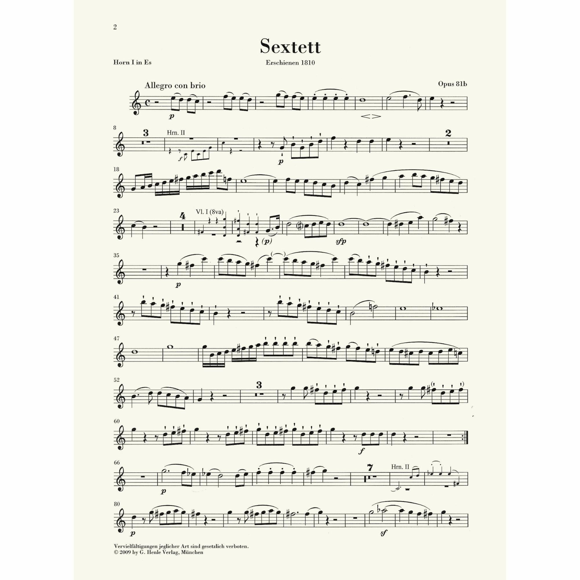 Sample: Horn I in E-flat (Pg. 2)