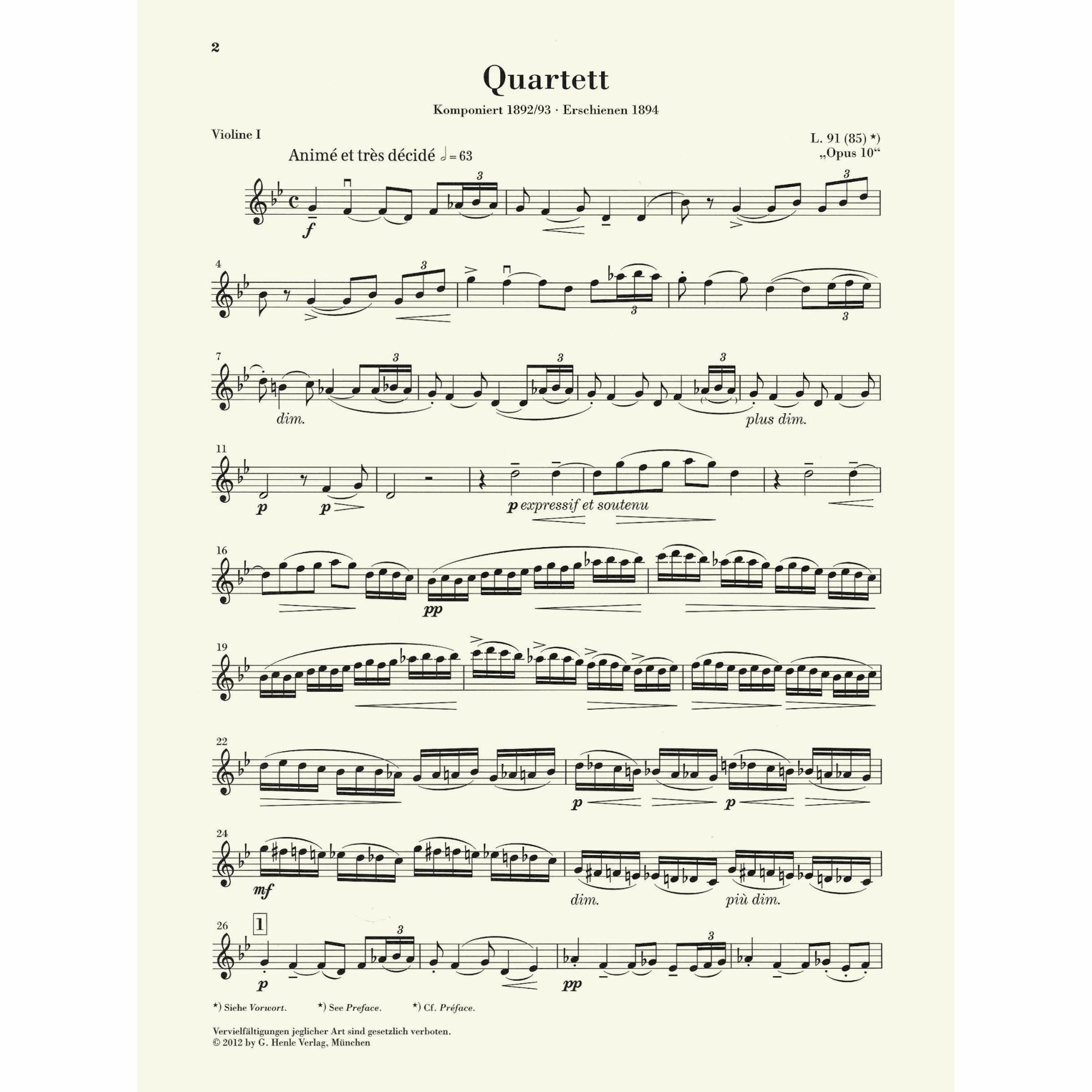 Sample: Violin I (Pg. 2)