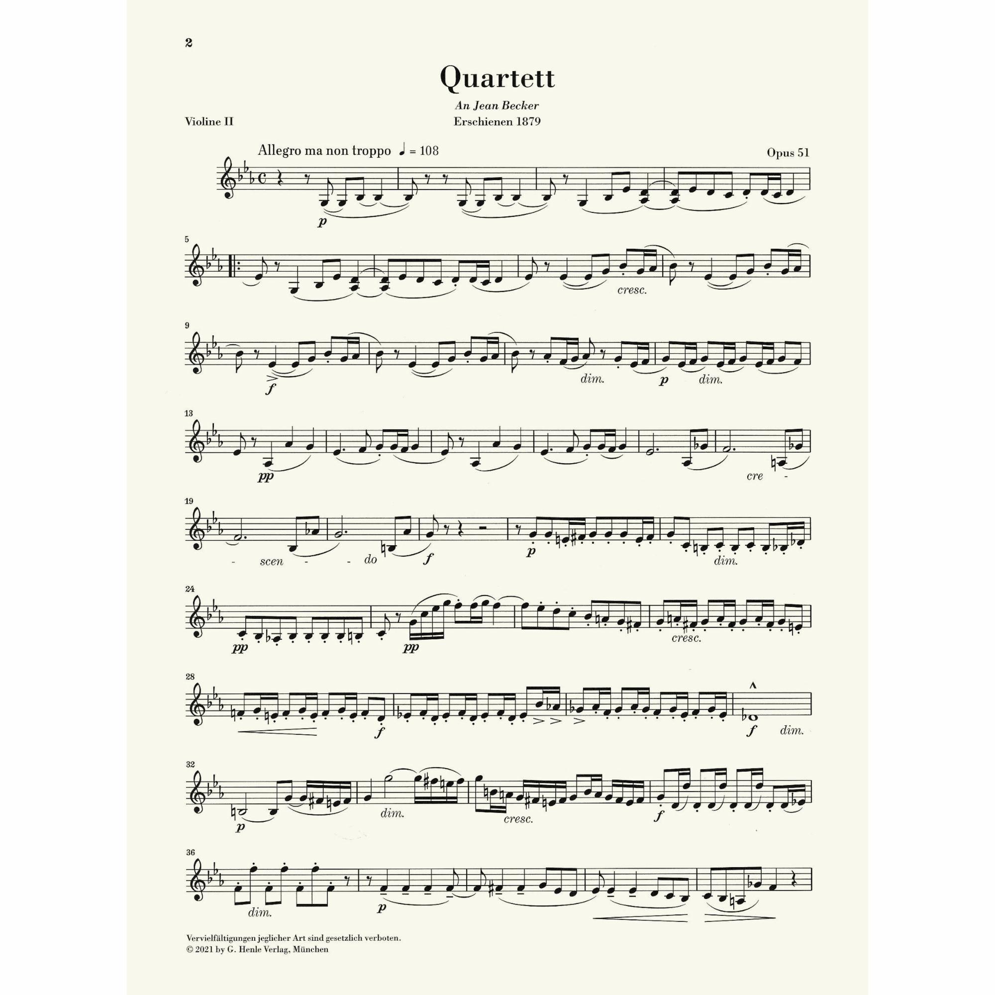 Sample: Violin II (Pg. 2)