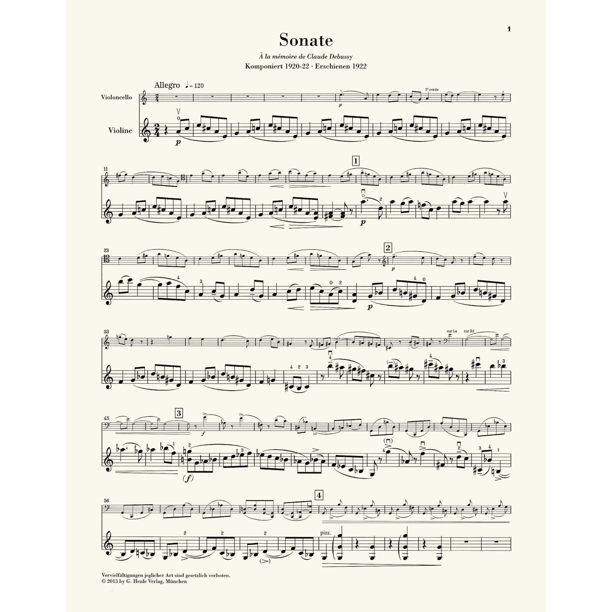 Sample: Violin, Marked (Pg. 1)