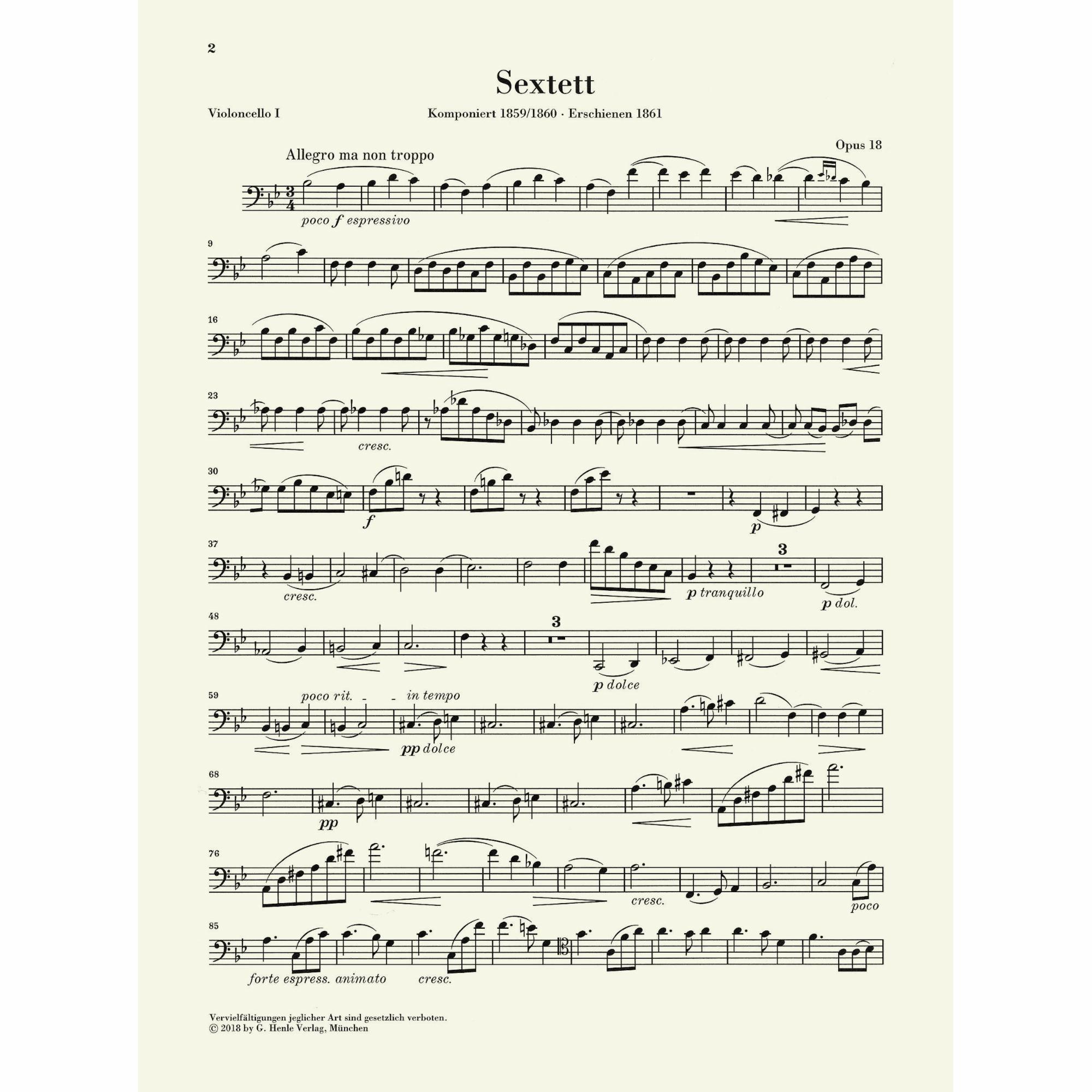 Sample: Cello I (Pg. 2)