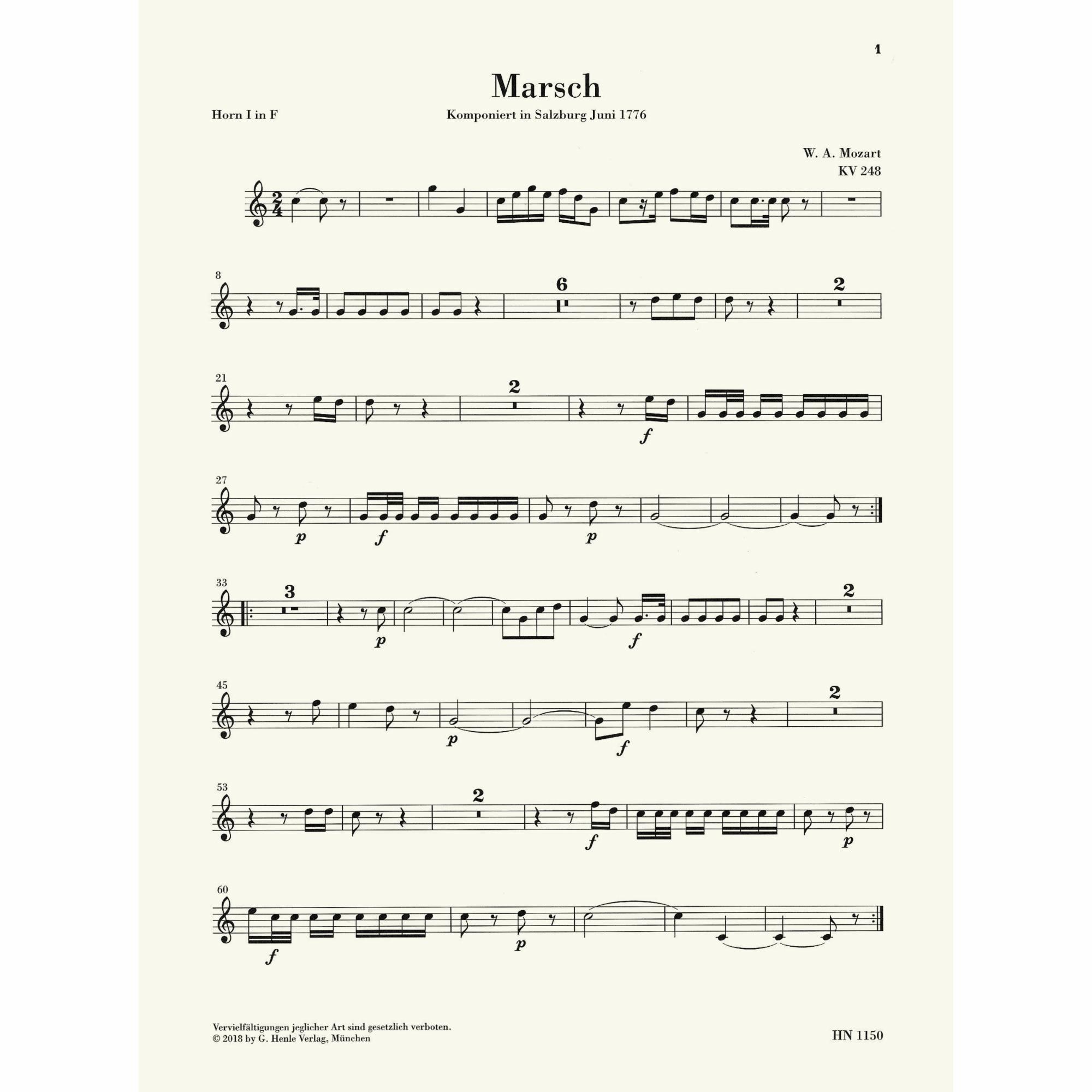 Sample: Horn I (Pg. 1)