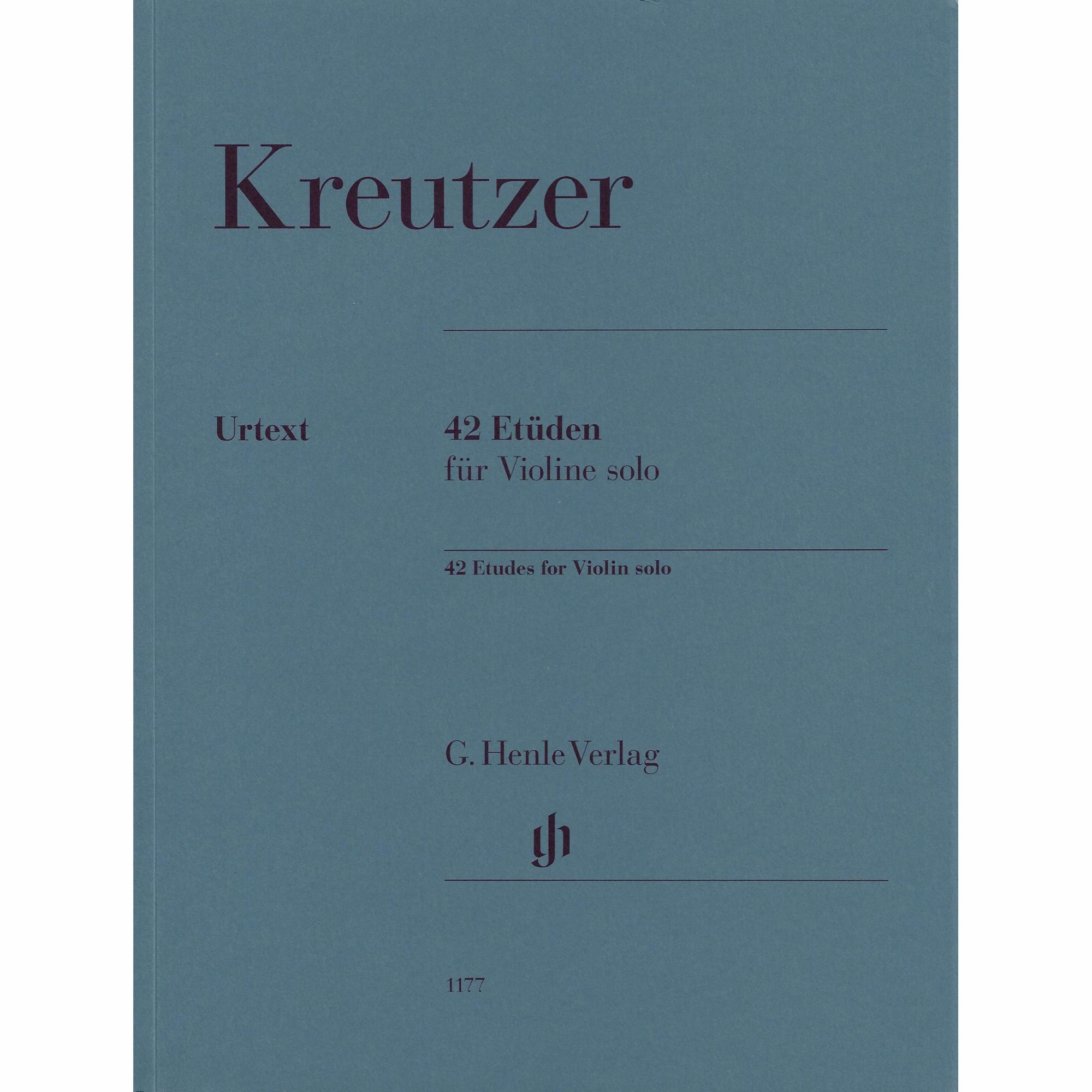 Kreutzer -- 42 Etudes for Violin