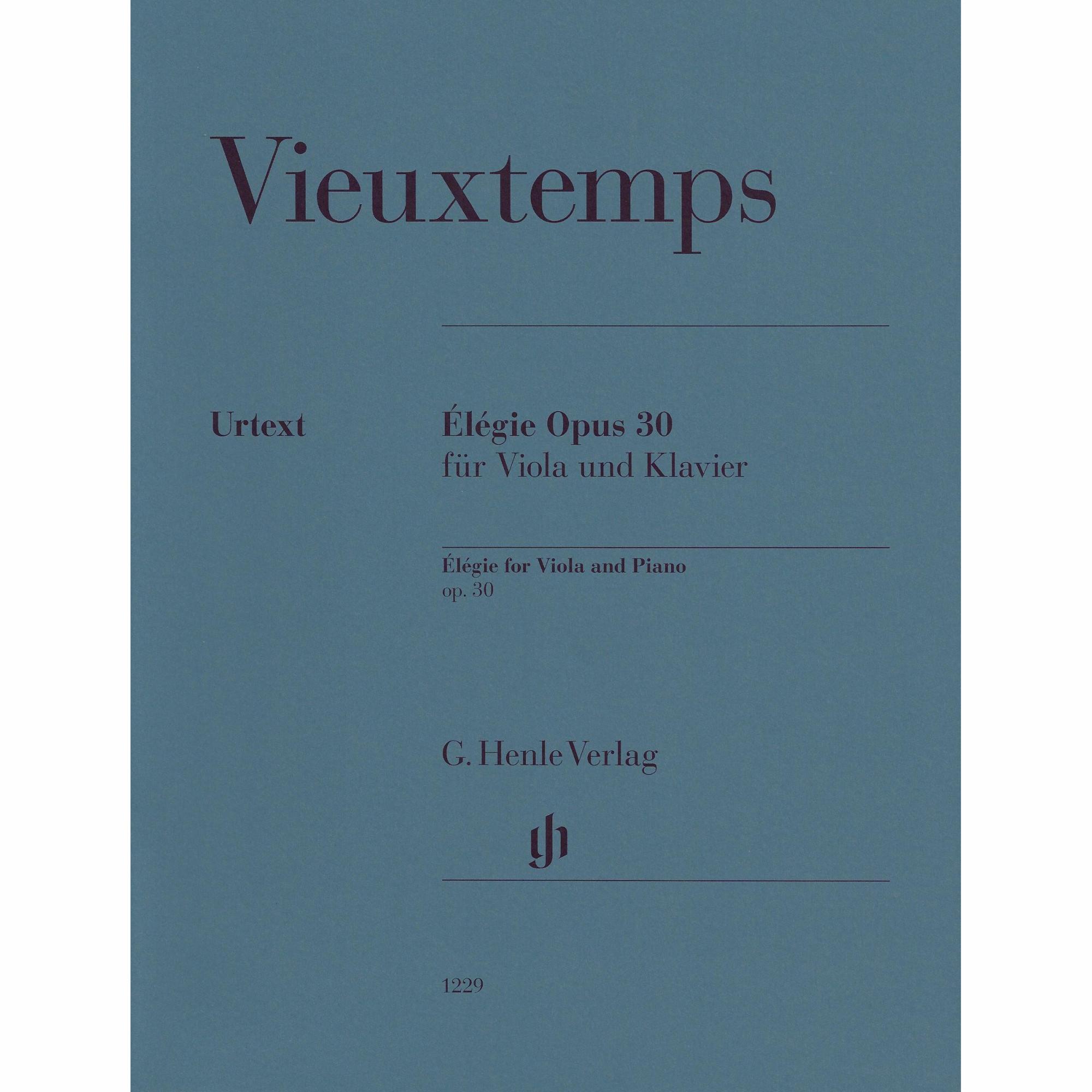 Elegie in F Minor for Viola and Piano, Op. 30