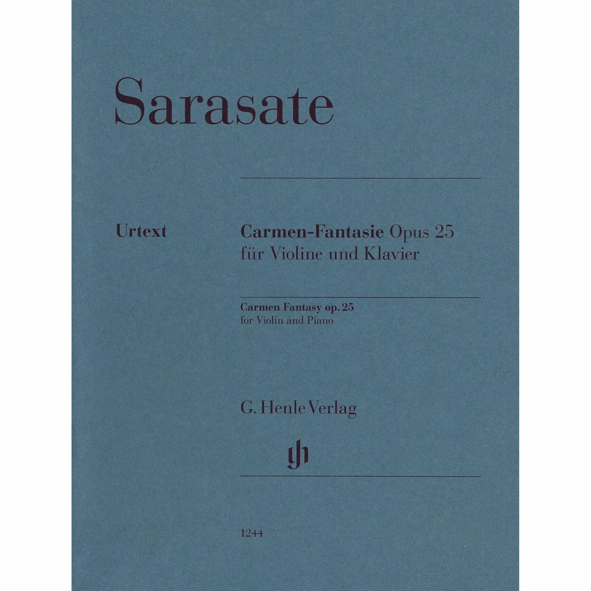 Sarasate -- Carmen Fantasy, Op. 25 for Violin and Piano