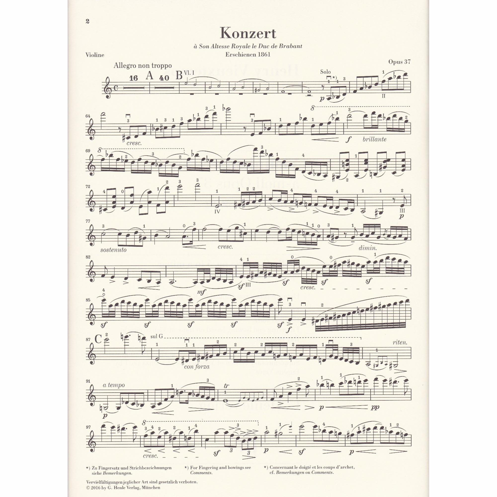 Violin Concerto No. 5 in A Minor, Op. 37