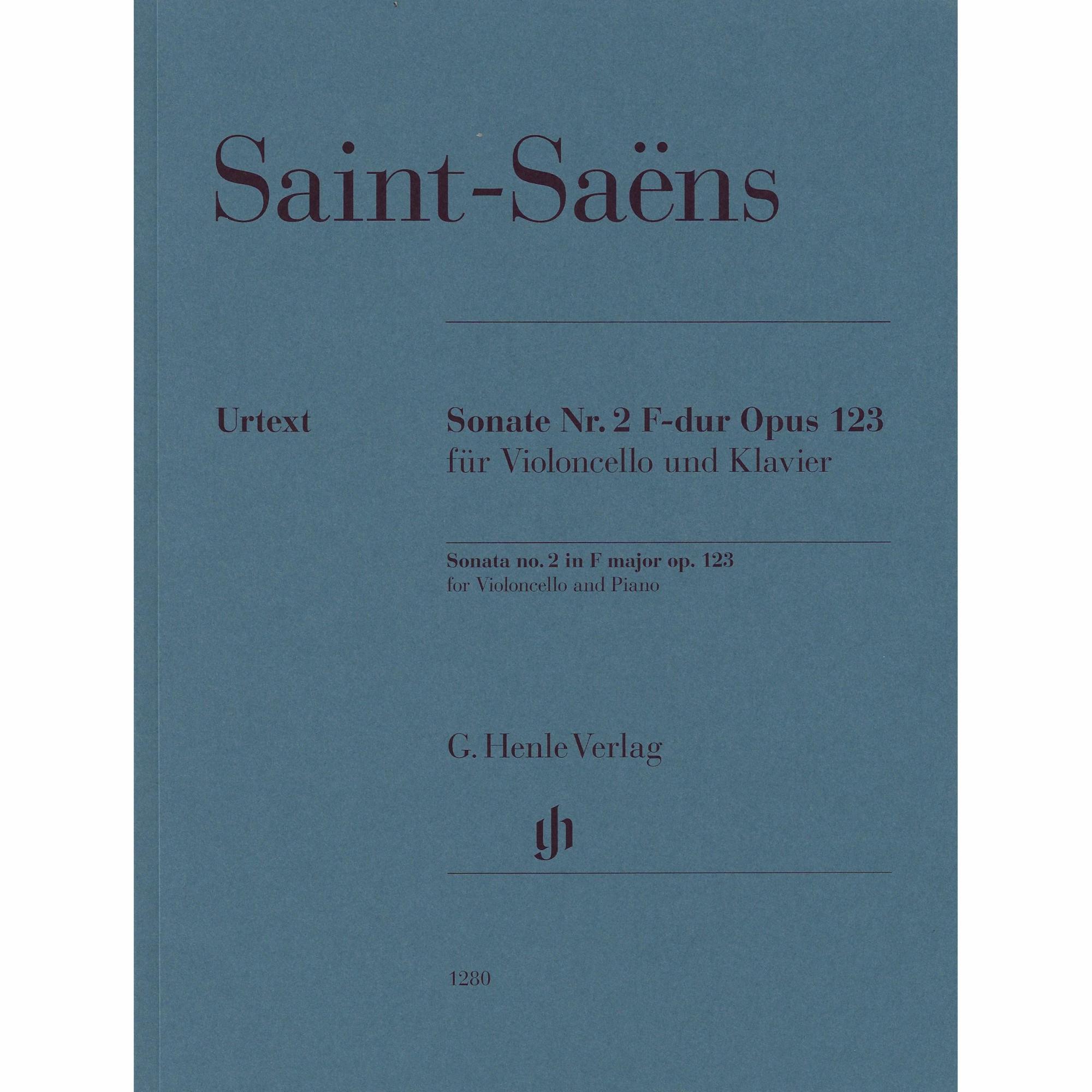 Saint-Saens -- Sonata No. 2 in F Major, Op. 123 for Cello and Piano