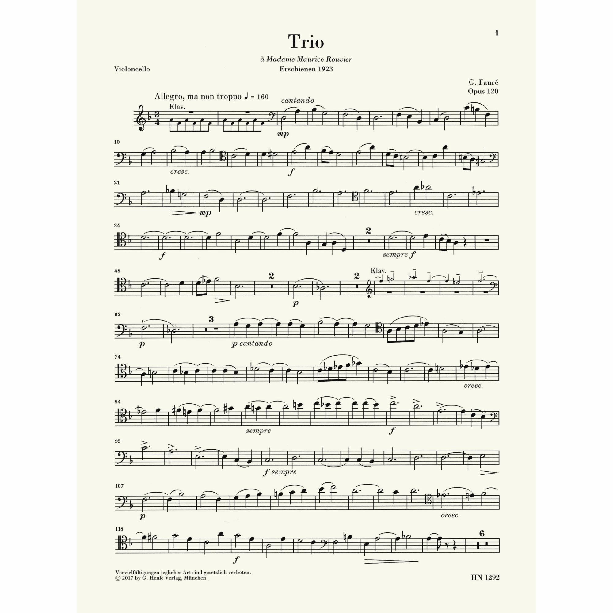 Sample: Cello (Pg. 1)