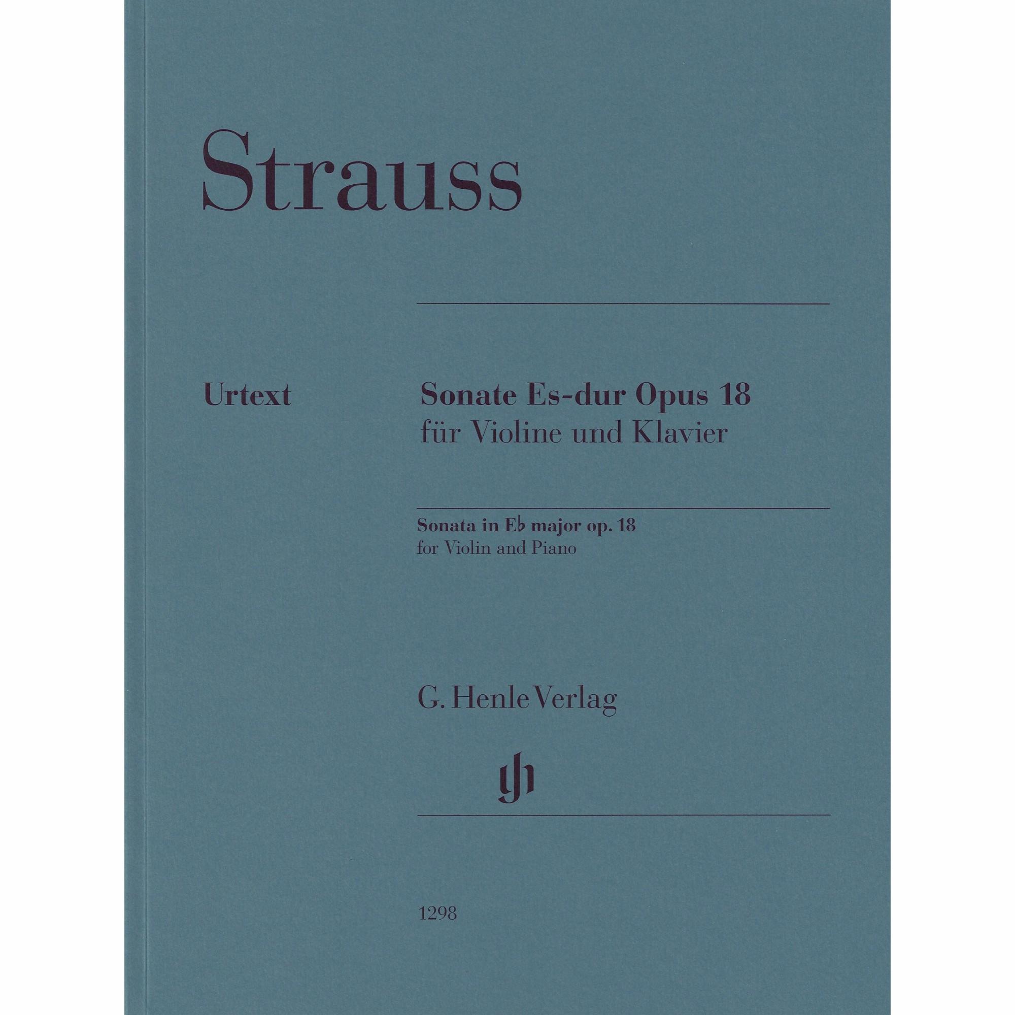 Strauss -- Sonata in E-flat Major, Op. 18 for Violin and Piano