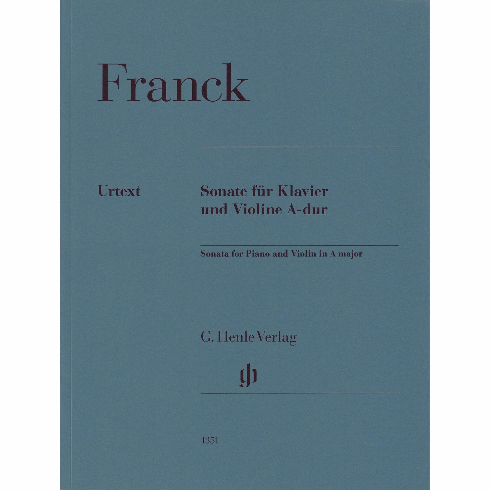 Franck -- Sonata in A Major for Violin and Piano