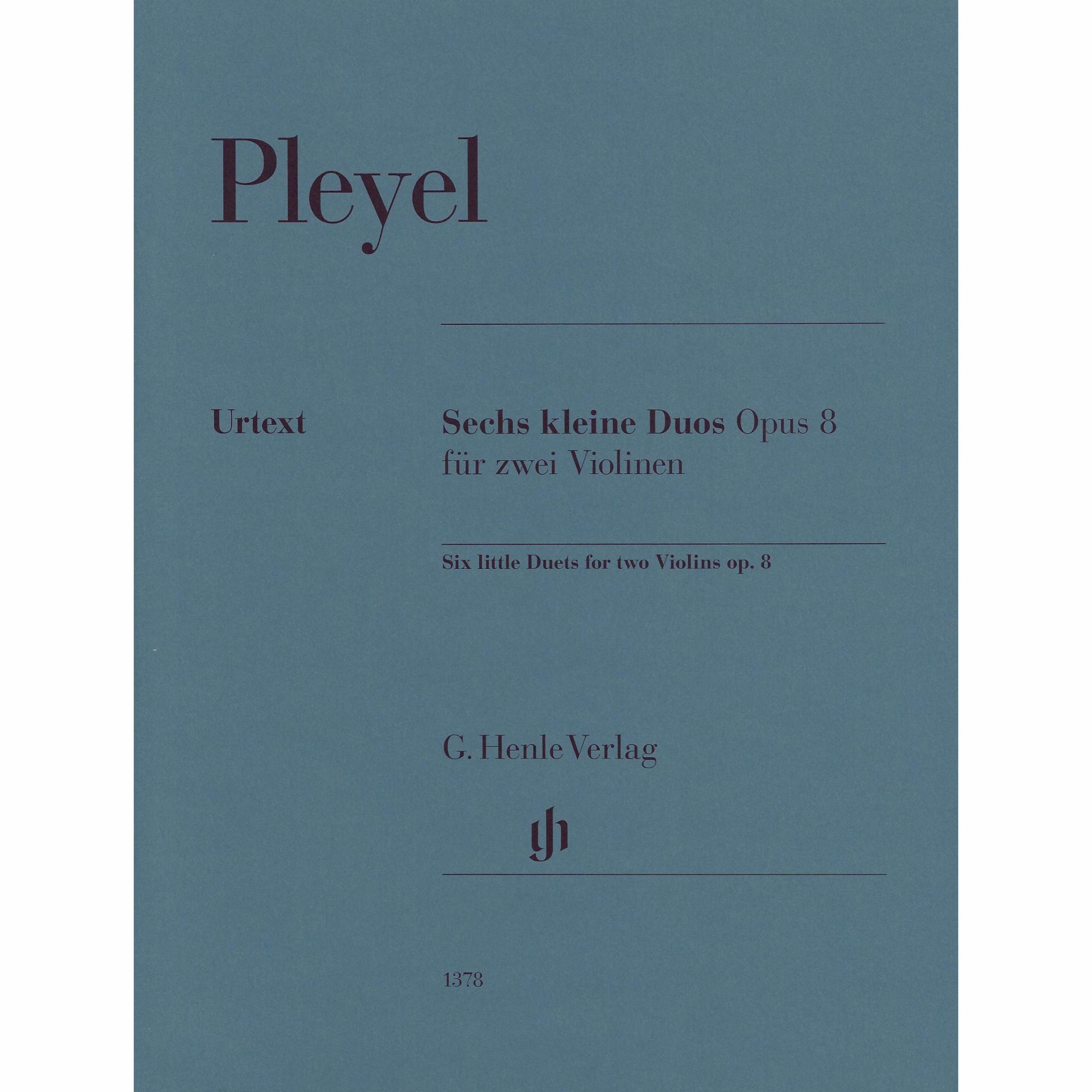 Pleyel -- Six Little Duets, Op. 8 for Two Violins