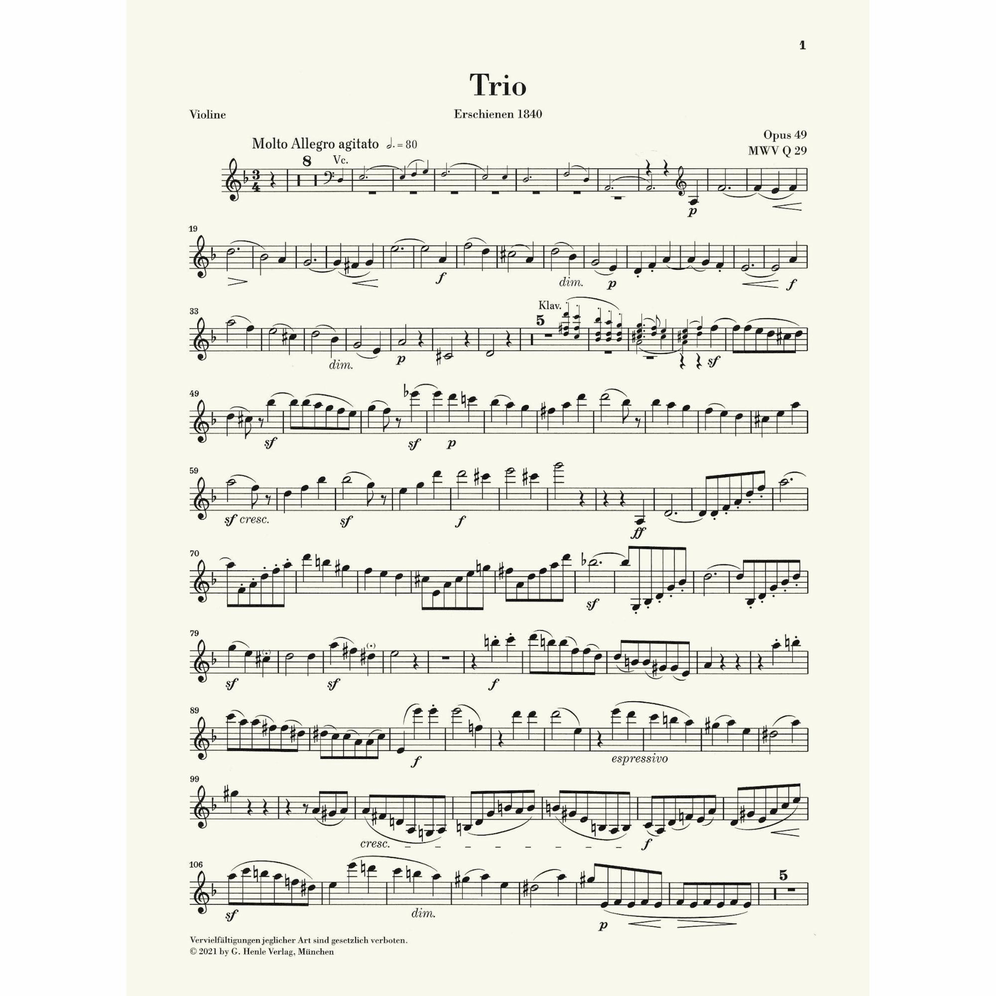 Sample: Violin (Pg. 1)