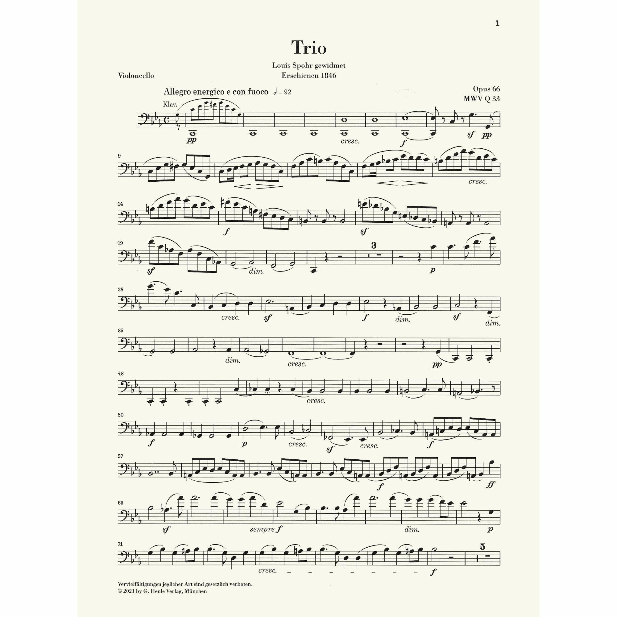 Sample: Cello (Pg. 1)