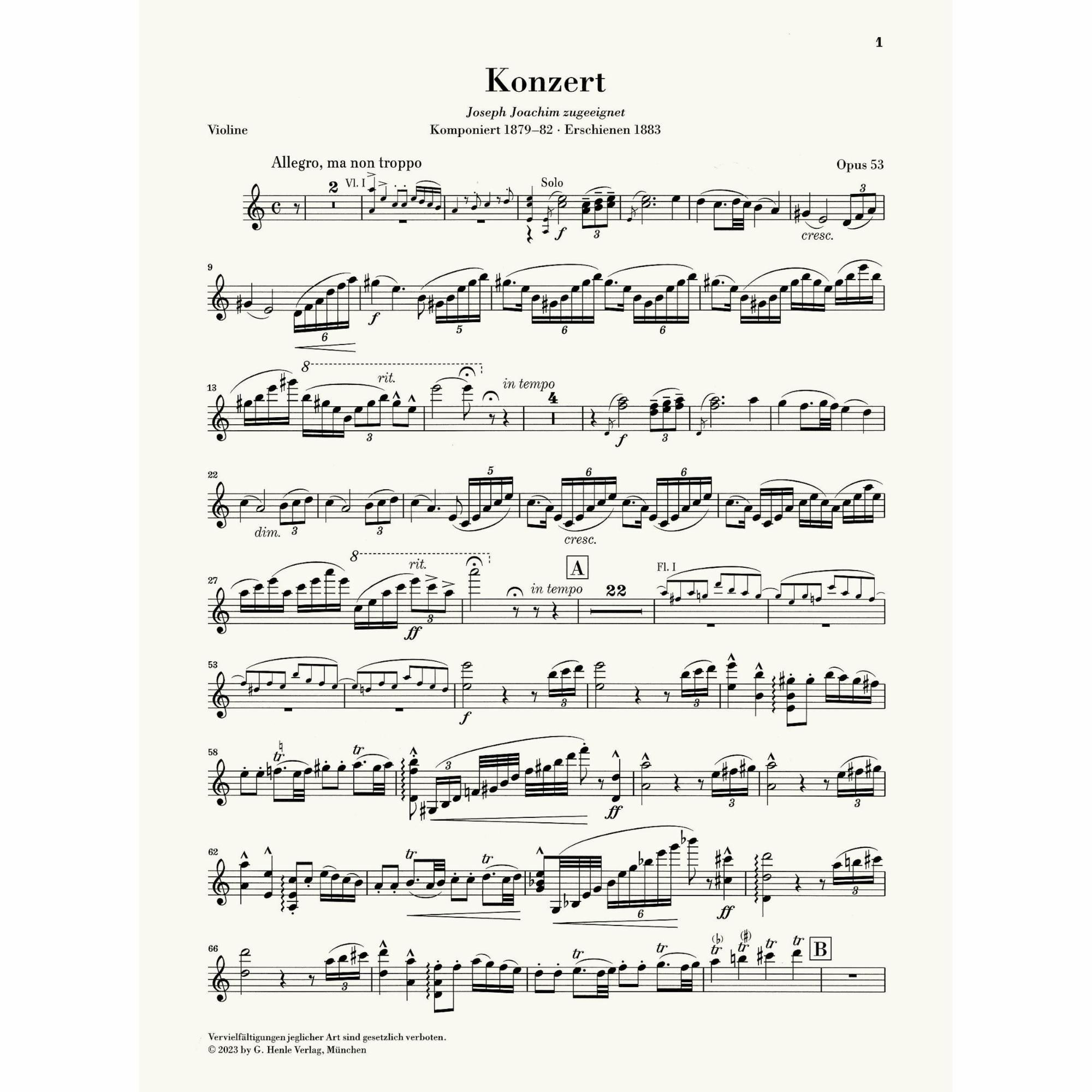 Sample: Urtext Violin Part