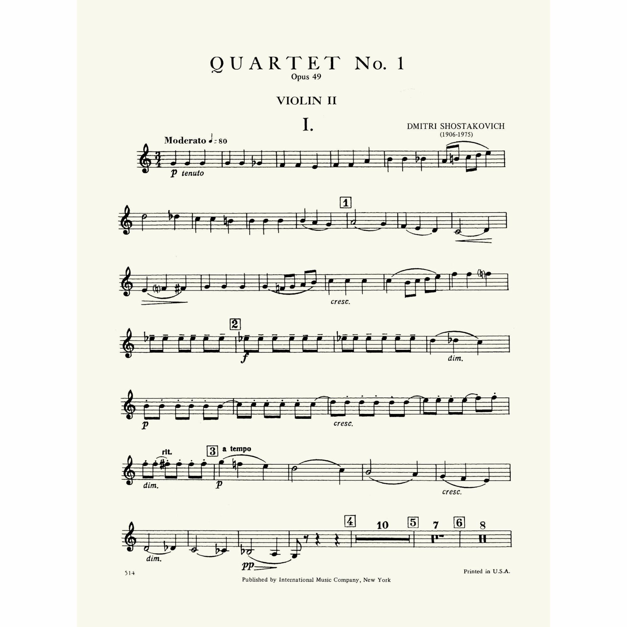 Sample: Violin II (Pg. 2)