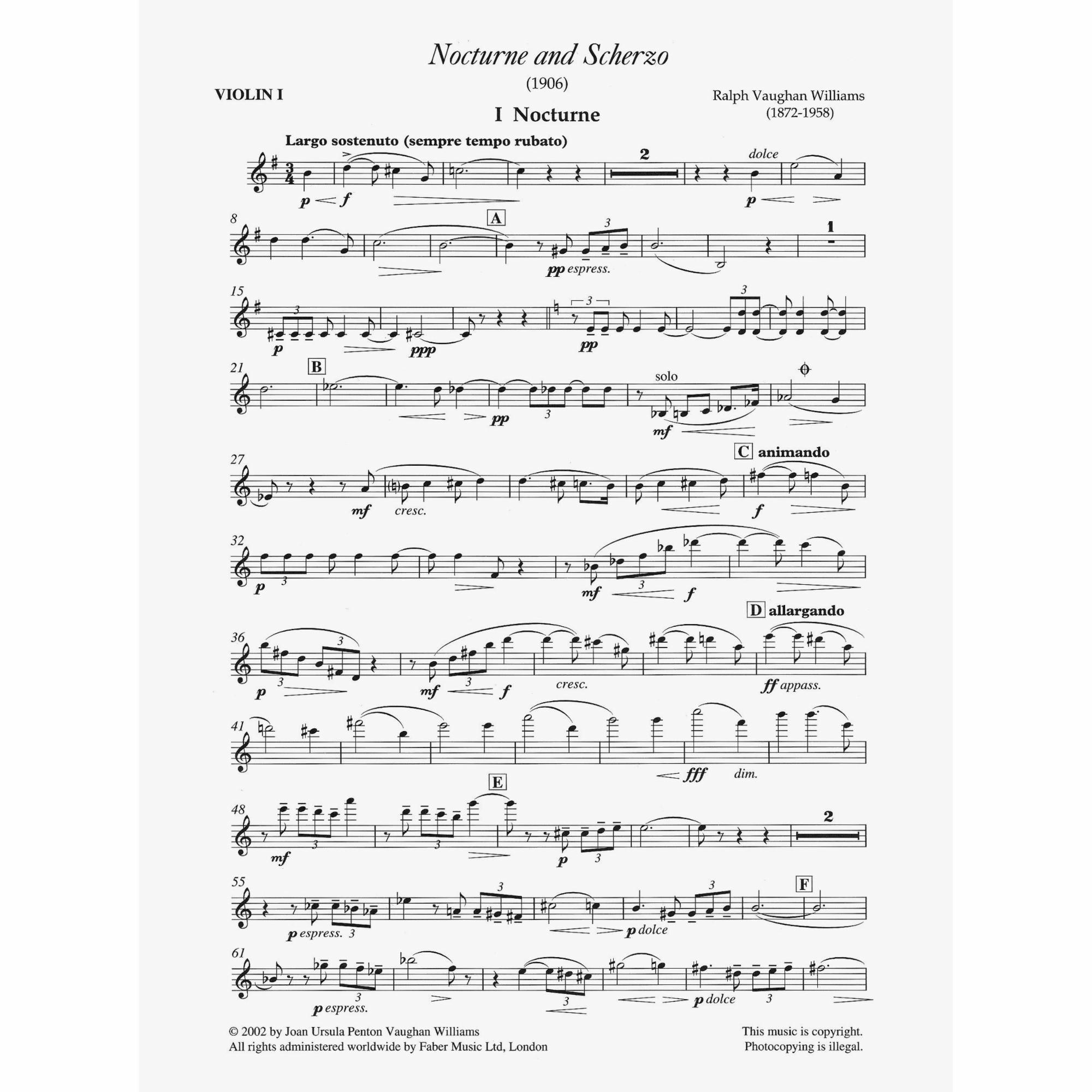 Sample: Violin I (Pg. 2)