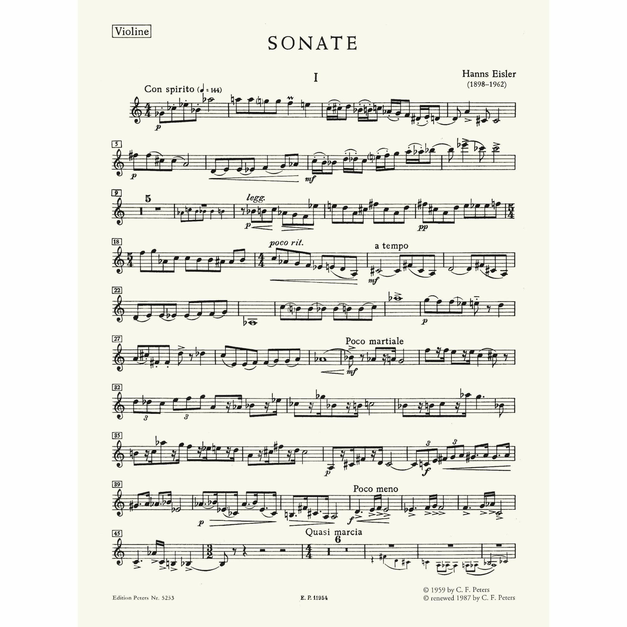 Sample: Violin (Pg. 1)