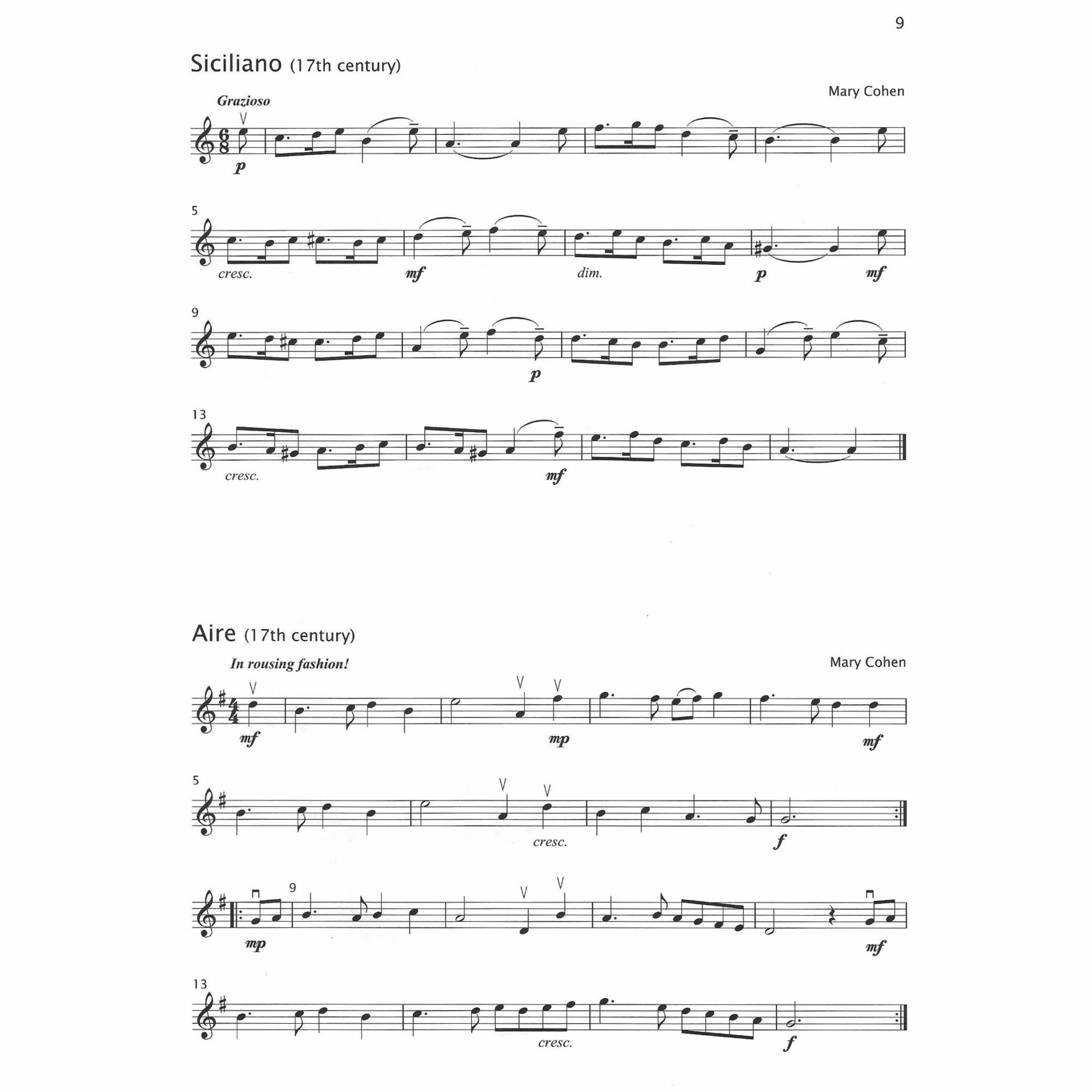 Sample: Violin (Pg. 9)