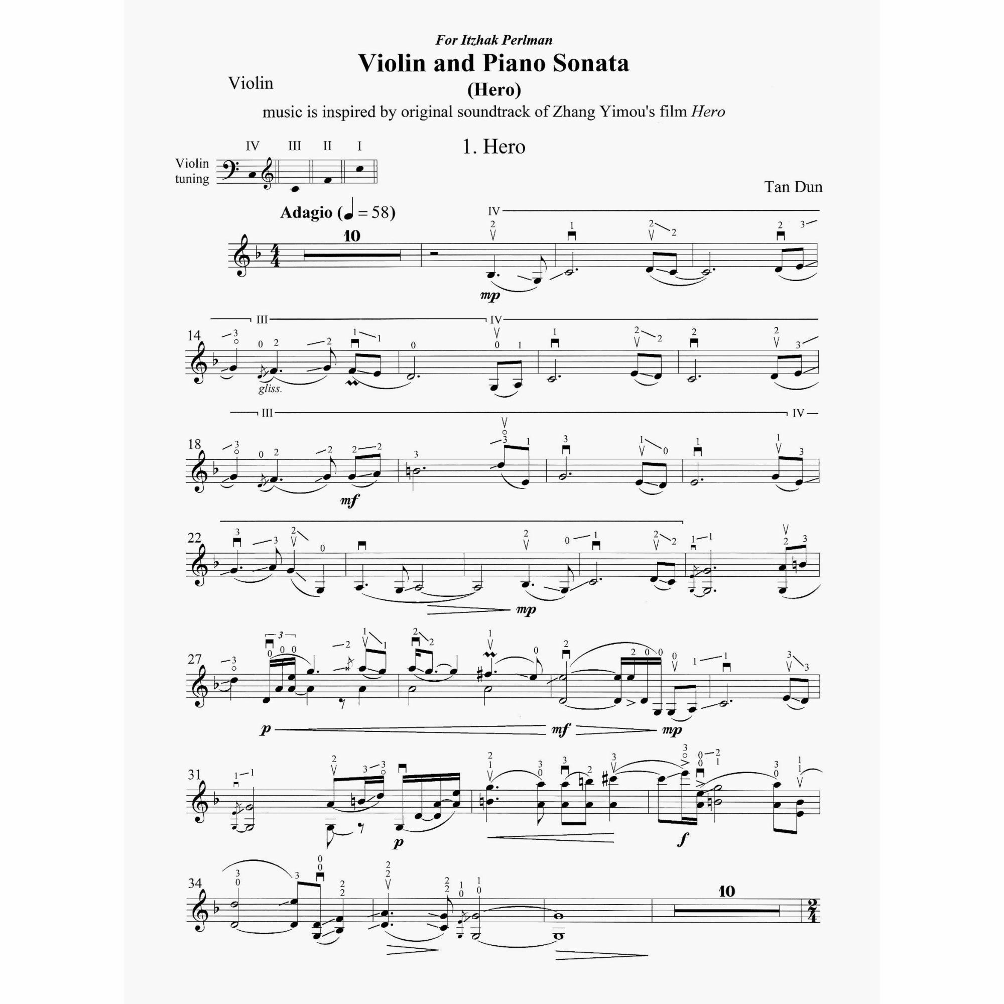 Sample: Violin Part