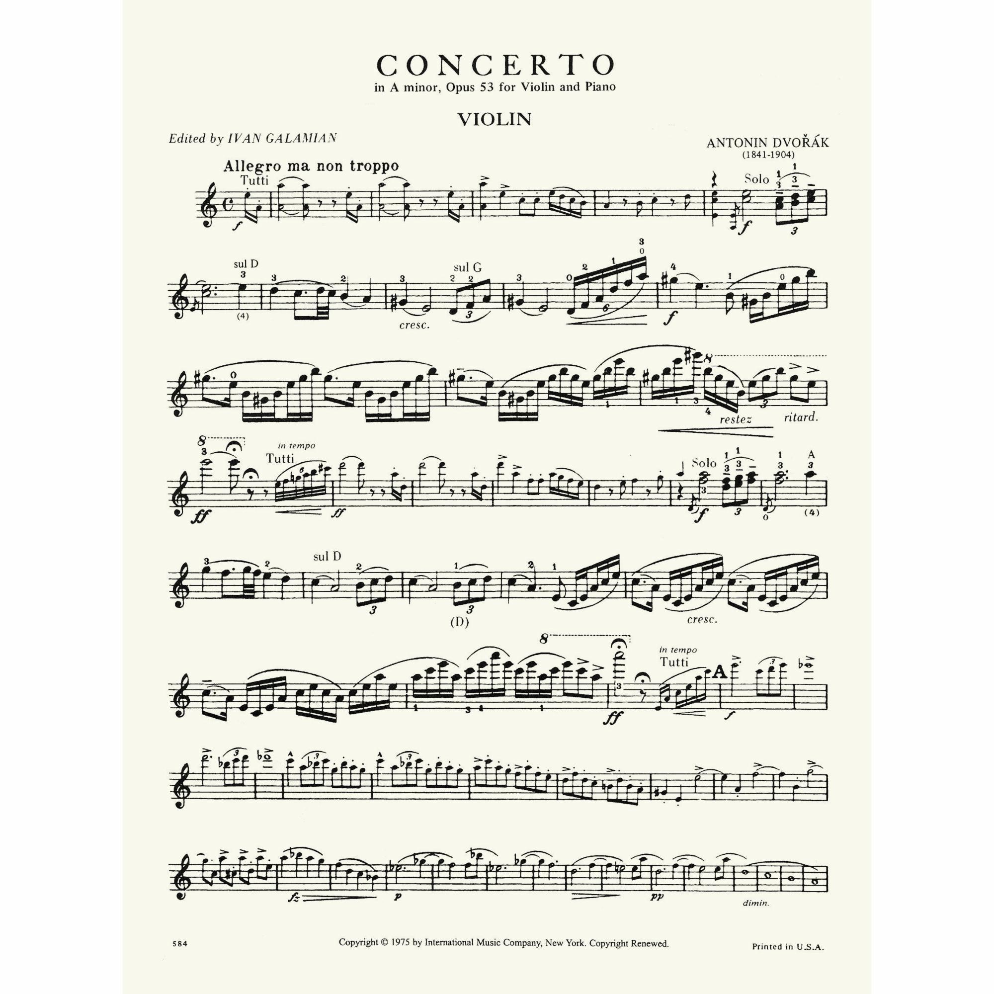 Sample: Violin (Pg. 1)