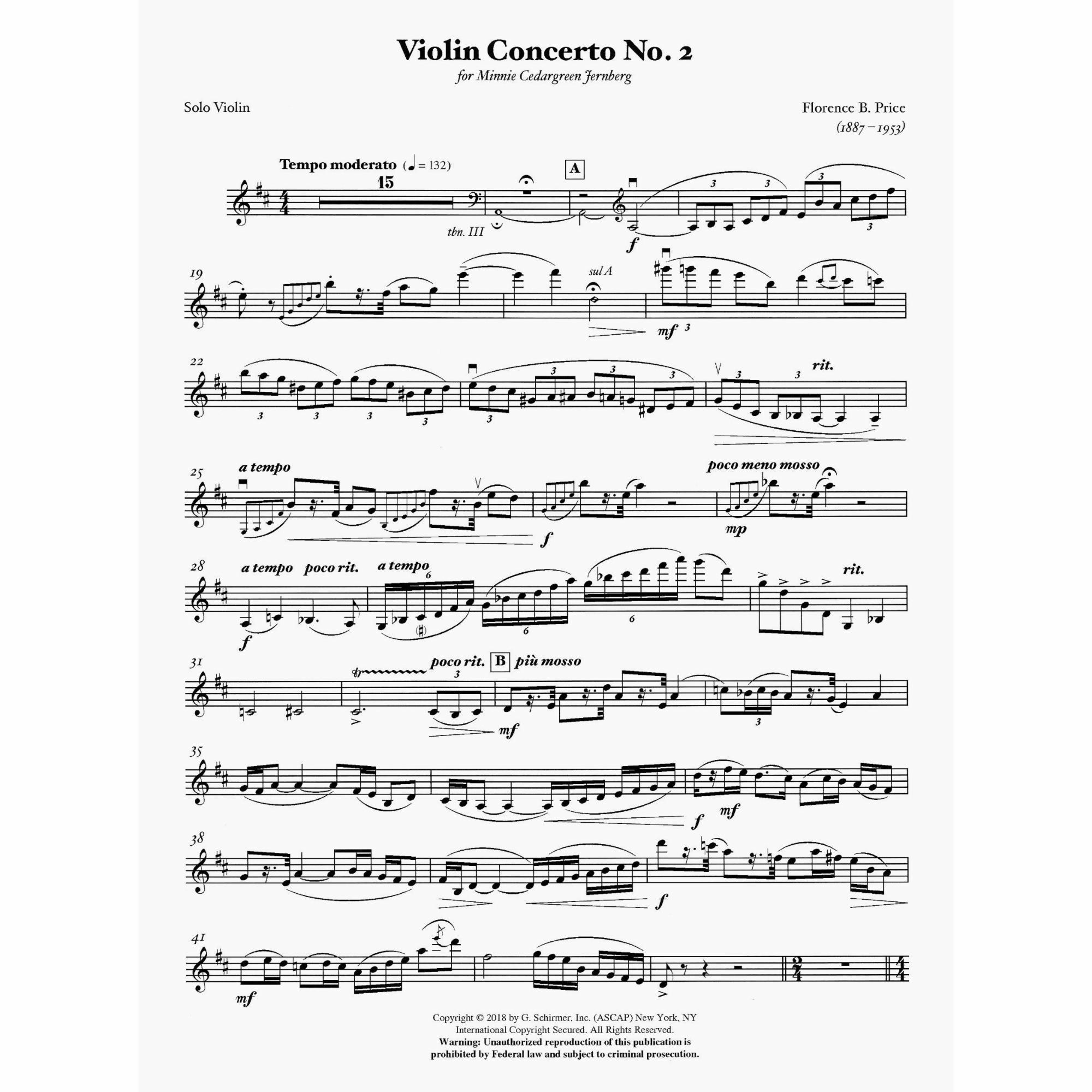 Sample: Violin Part