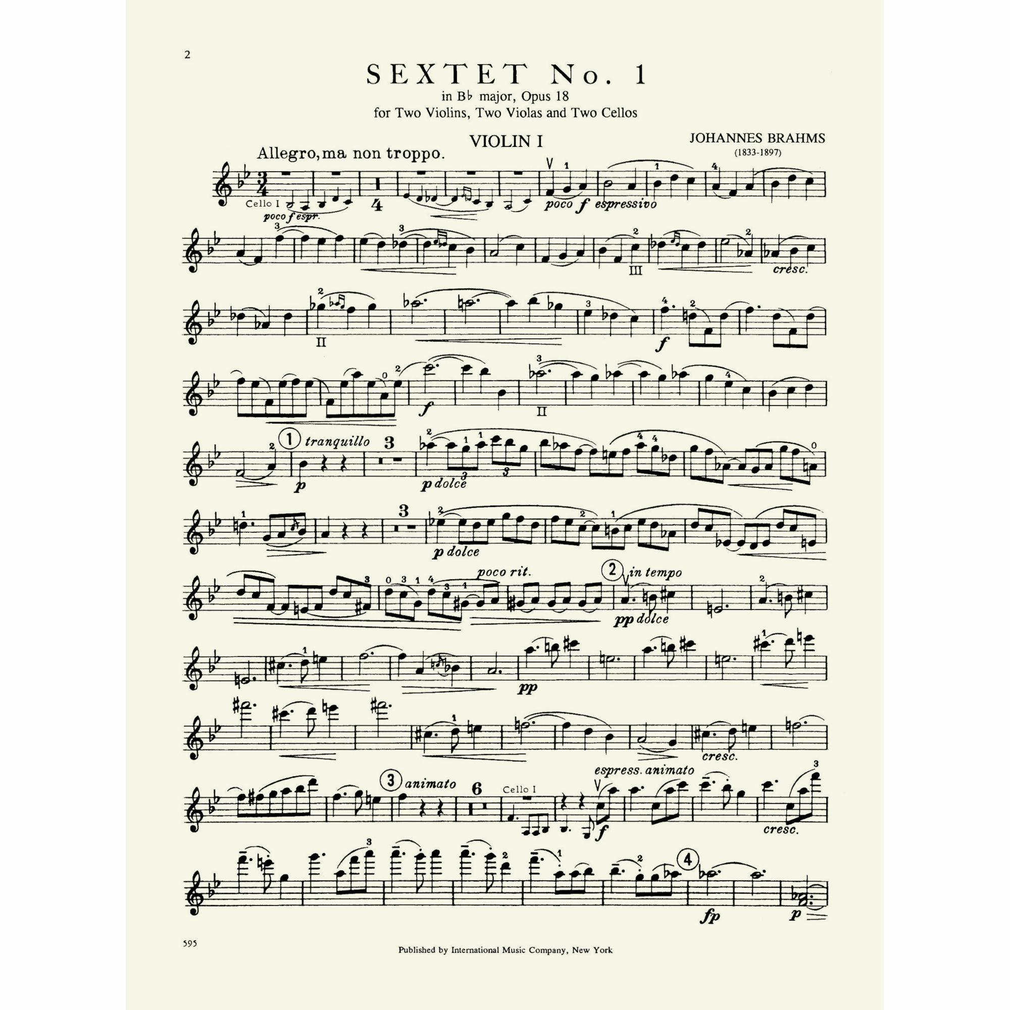 Sample: Violin I (Pg. 2)