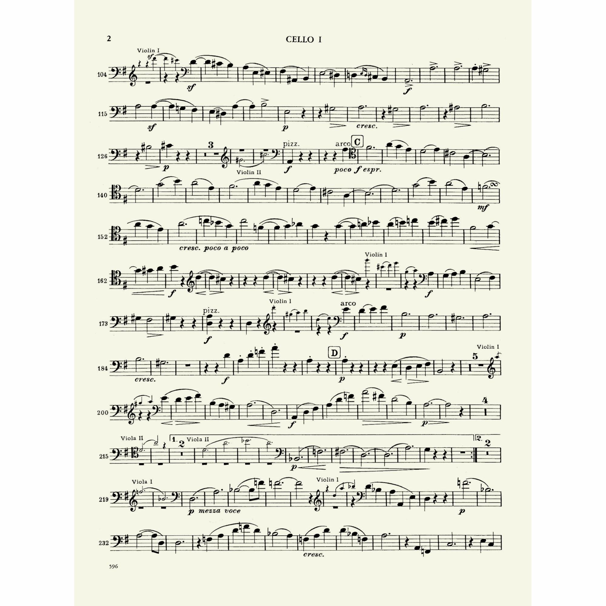 Sample: Cello I (Pg. 2)