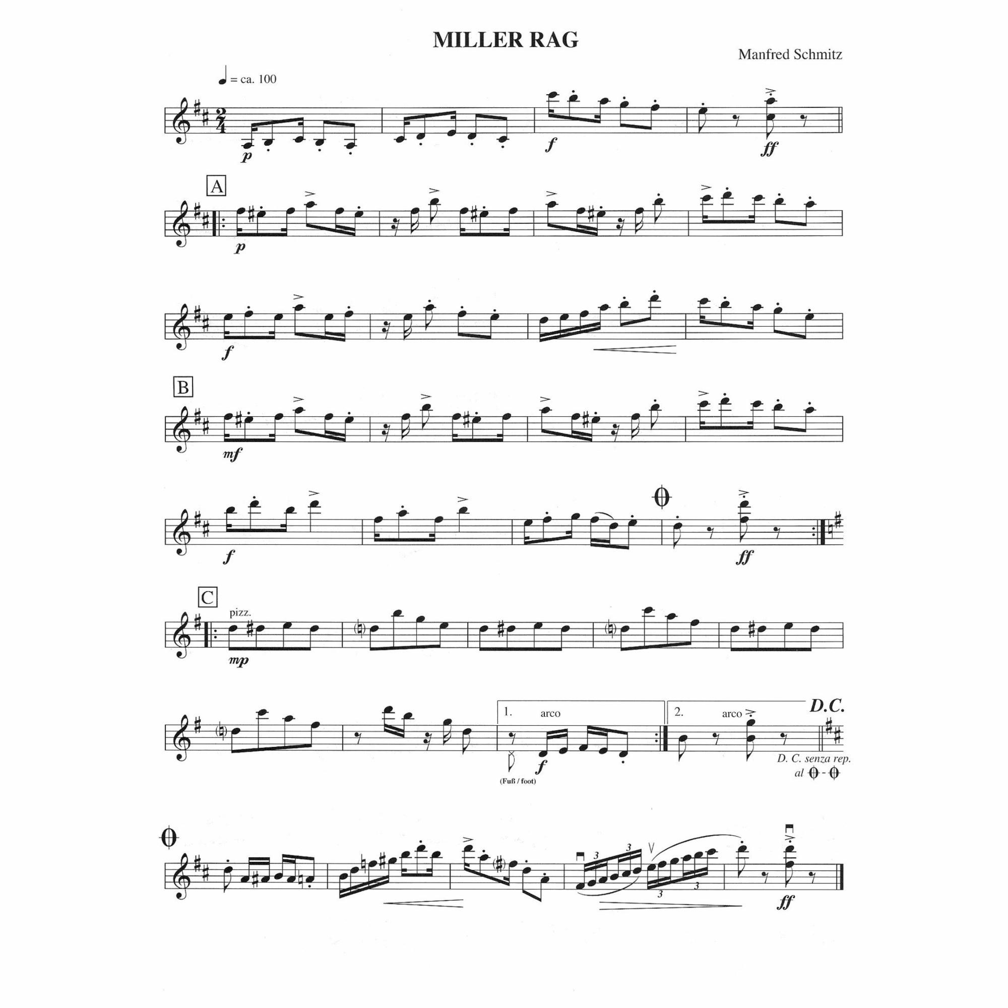 Sample: Violin I (Pg. 3)