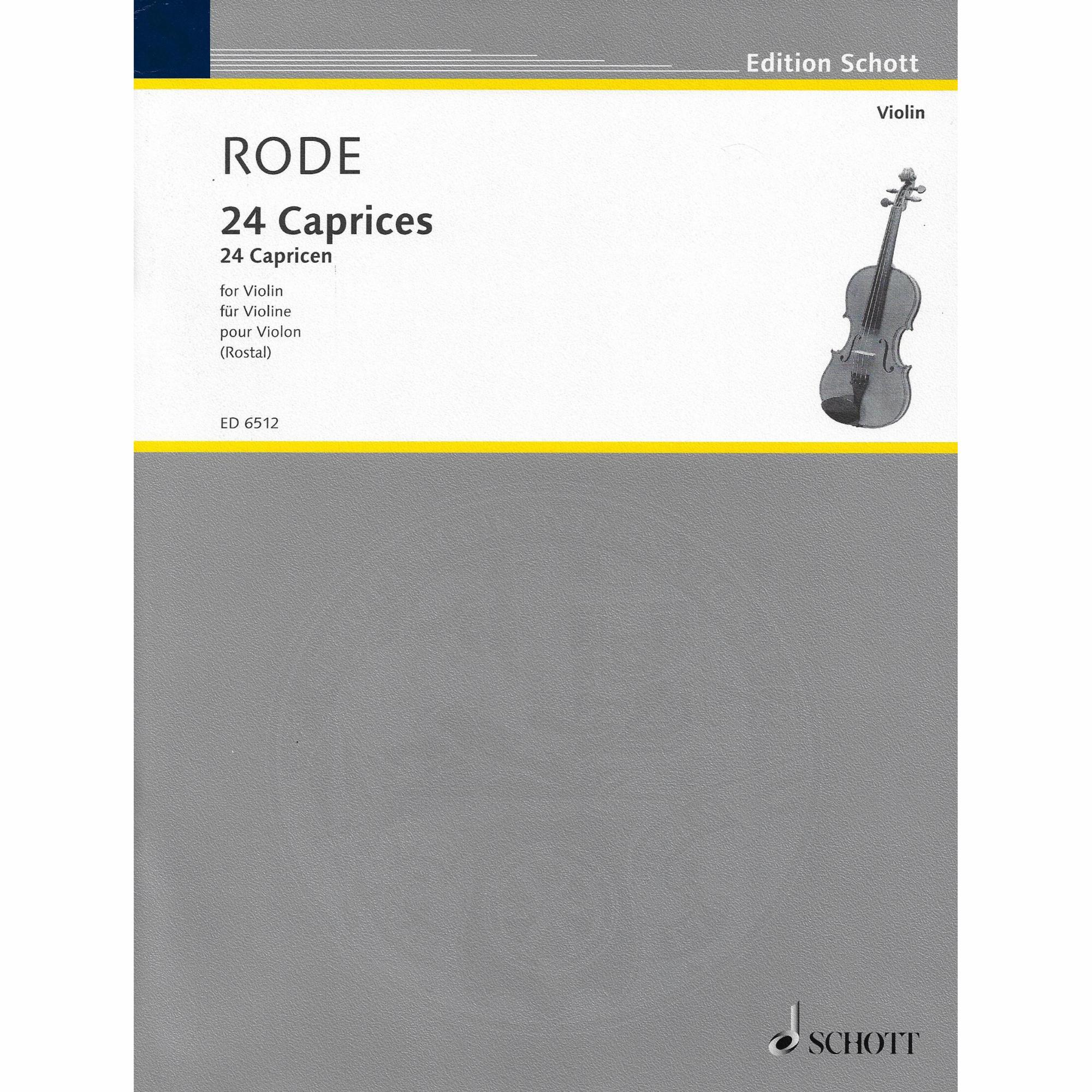 Rode -- 24 Caprices for Solo Violin