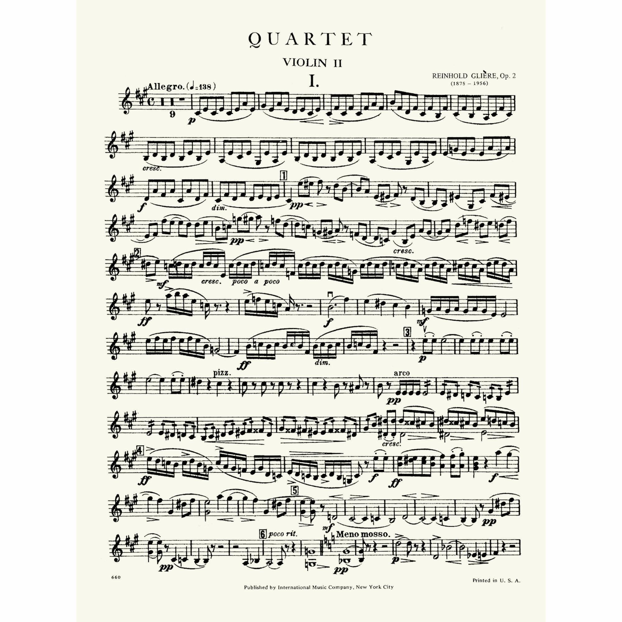 Sample: Violin II (Pg. 1)