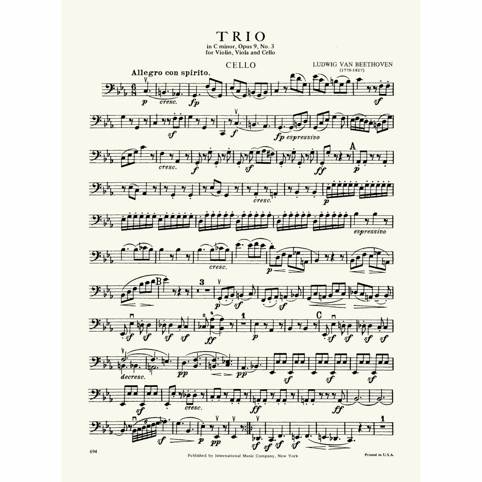 Sample: Cello (Pg. 1)