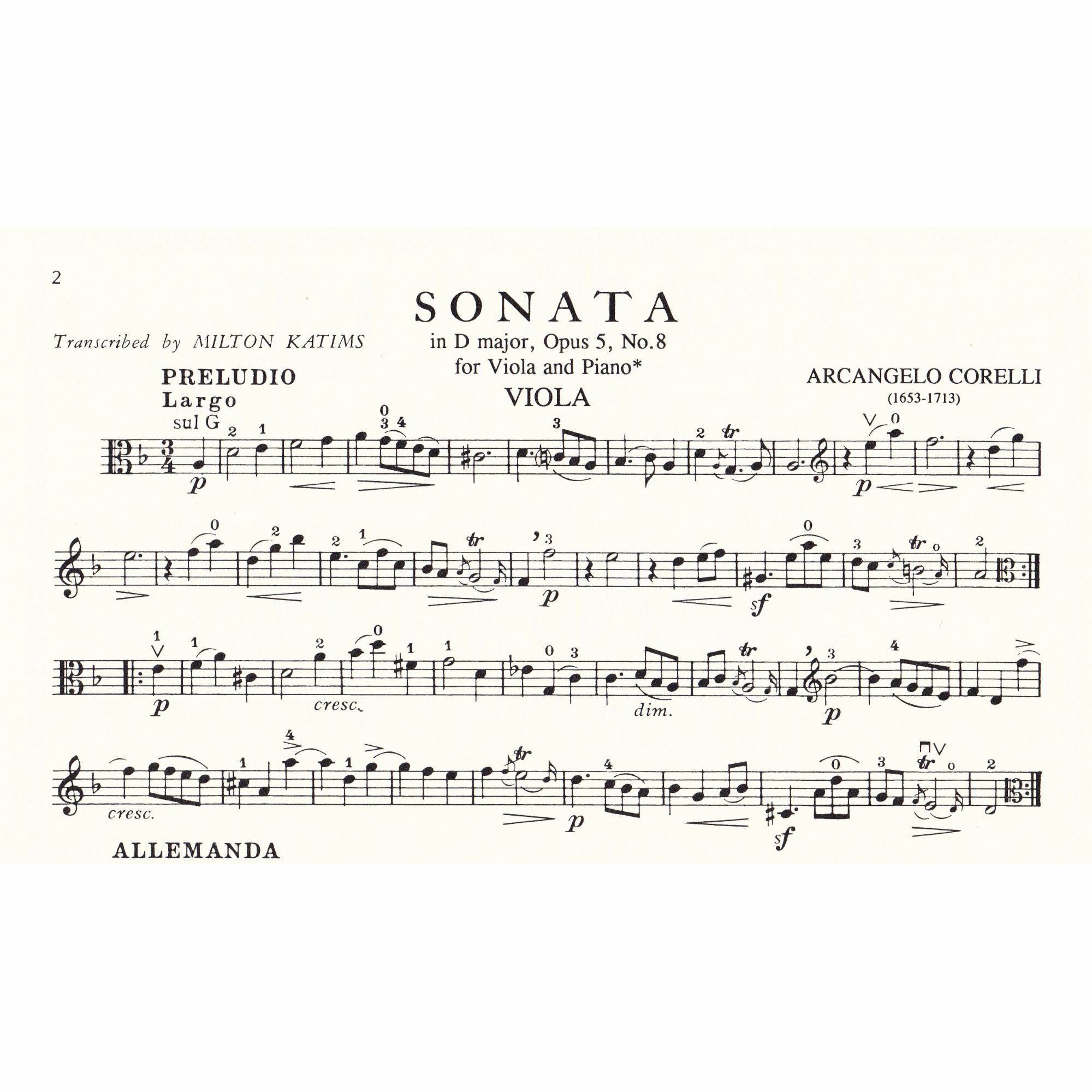 Sample: Viola Part