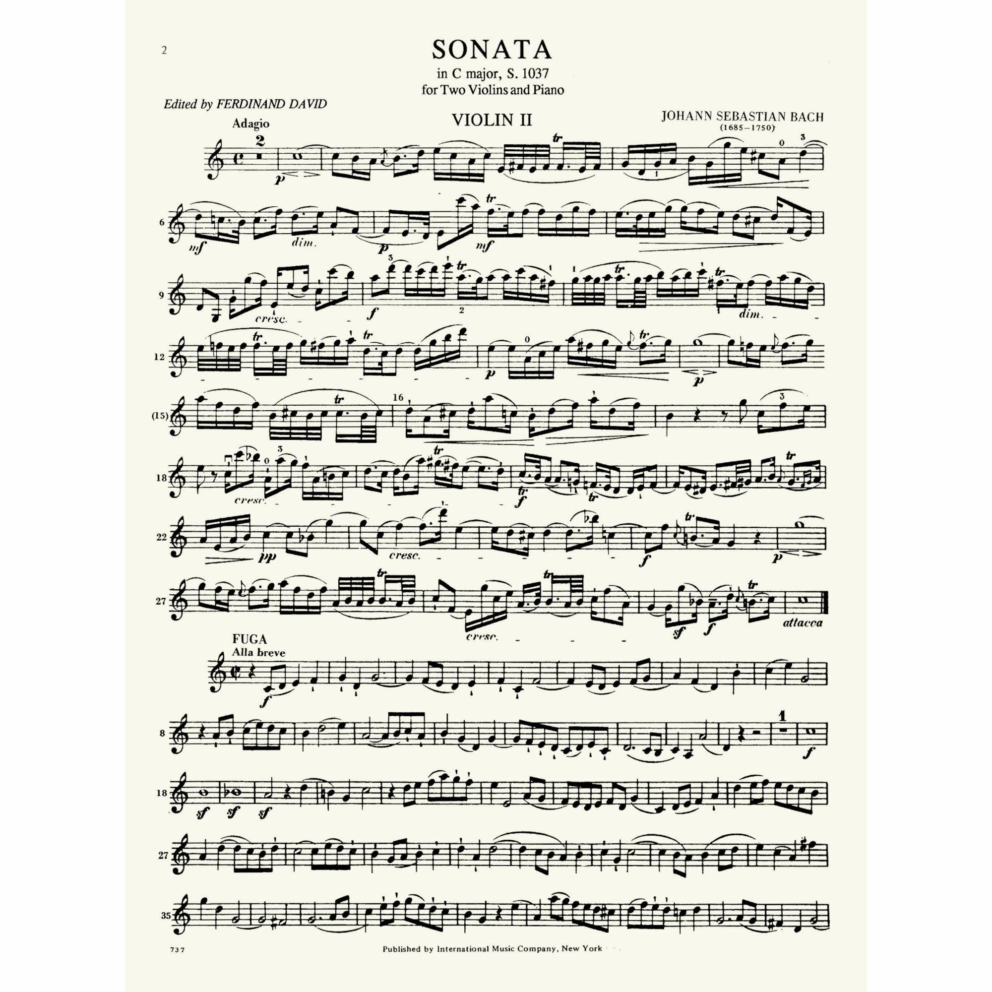 Sample: Violin II (Pg. 2)