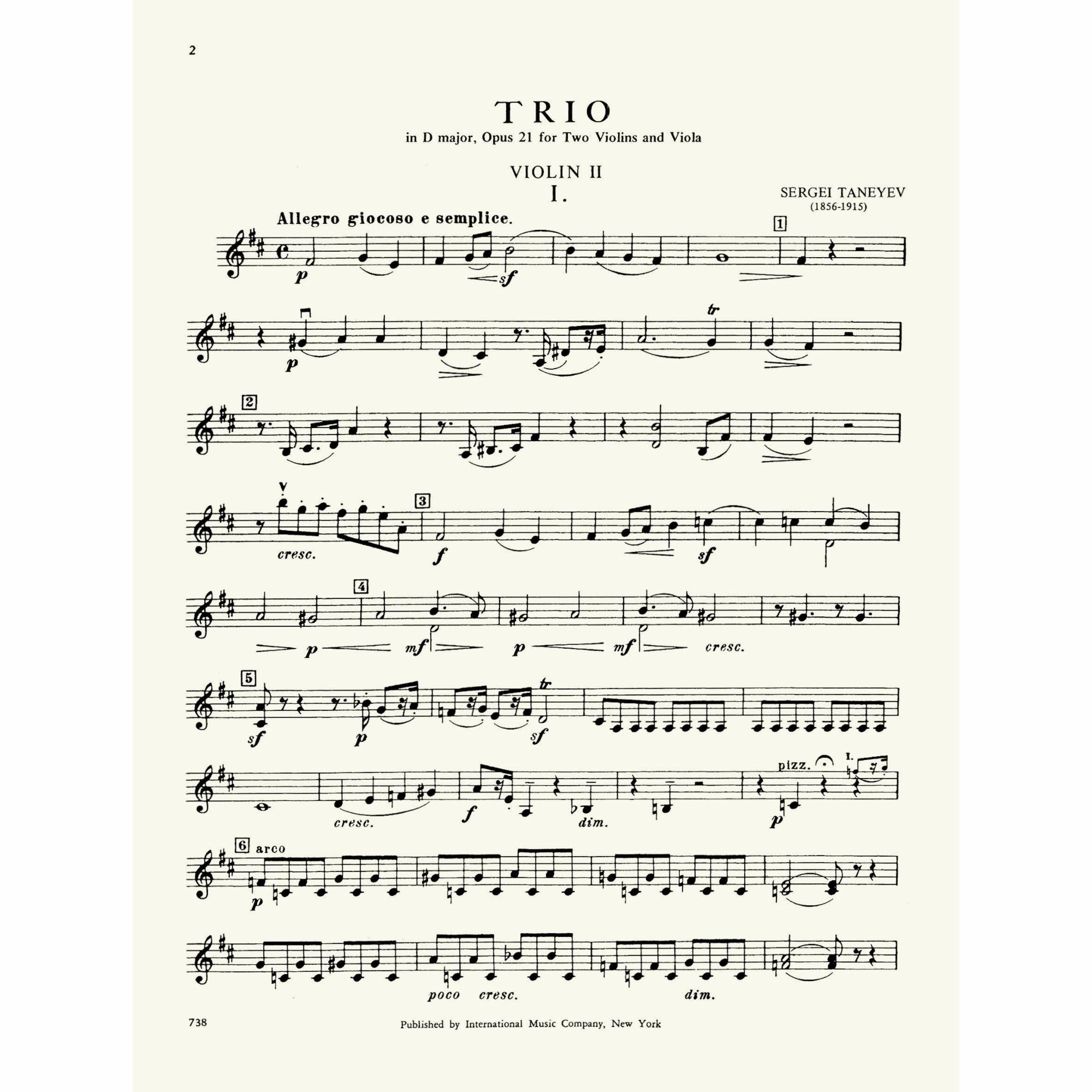 Sample: Violin II (Pg. 2)