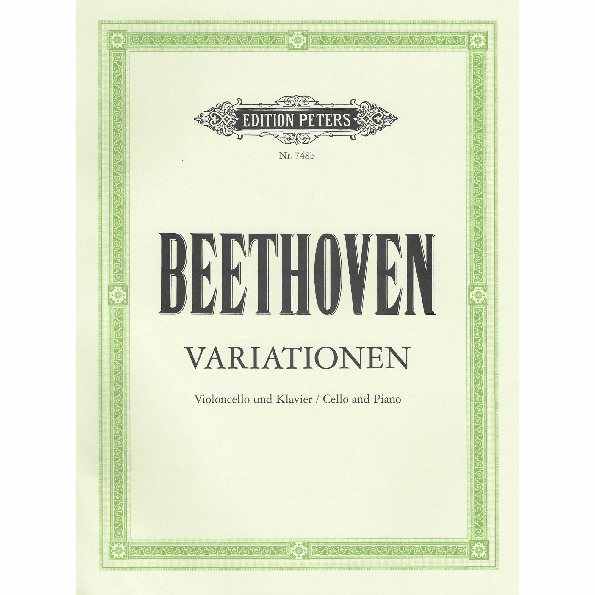 Beethoven -- Variations for Cello and Piano