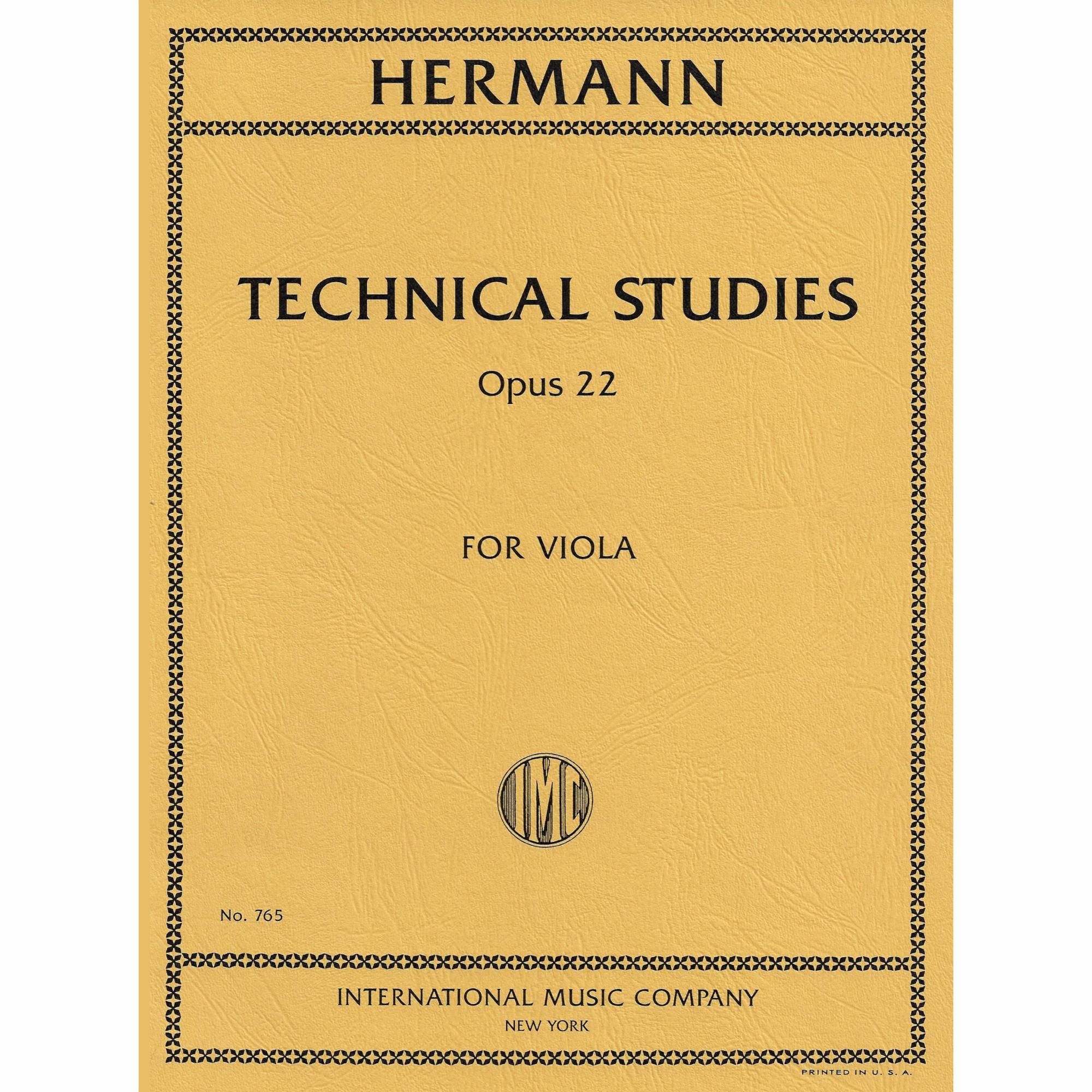 Hermann -- Technical Studies, Op. 22 for Viola