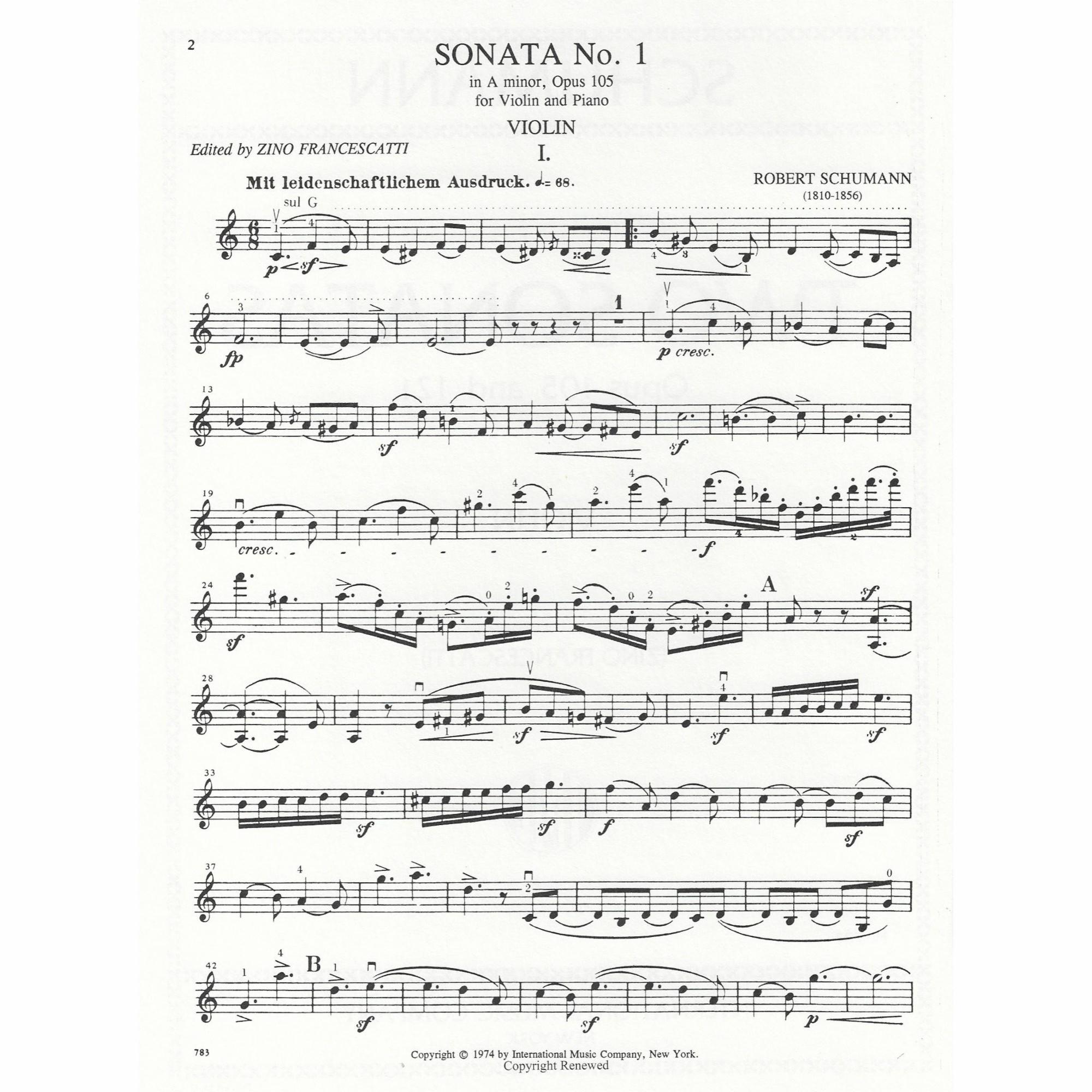 Sample: Violin Part