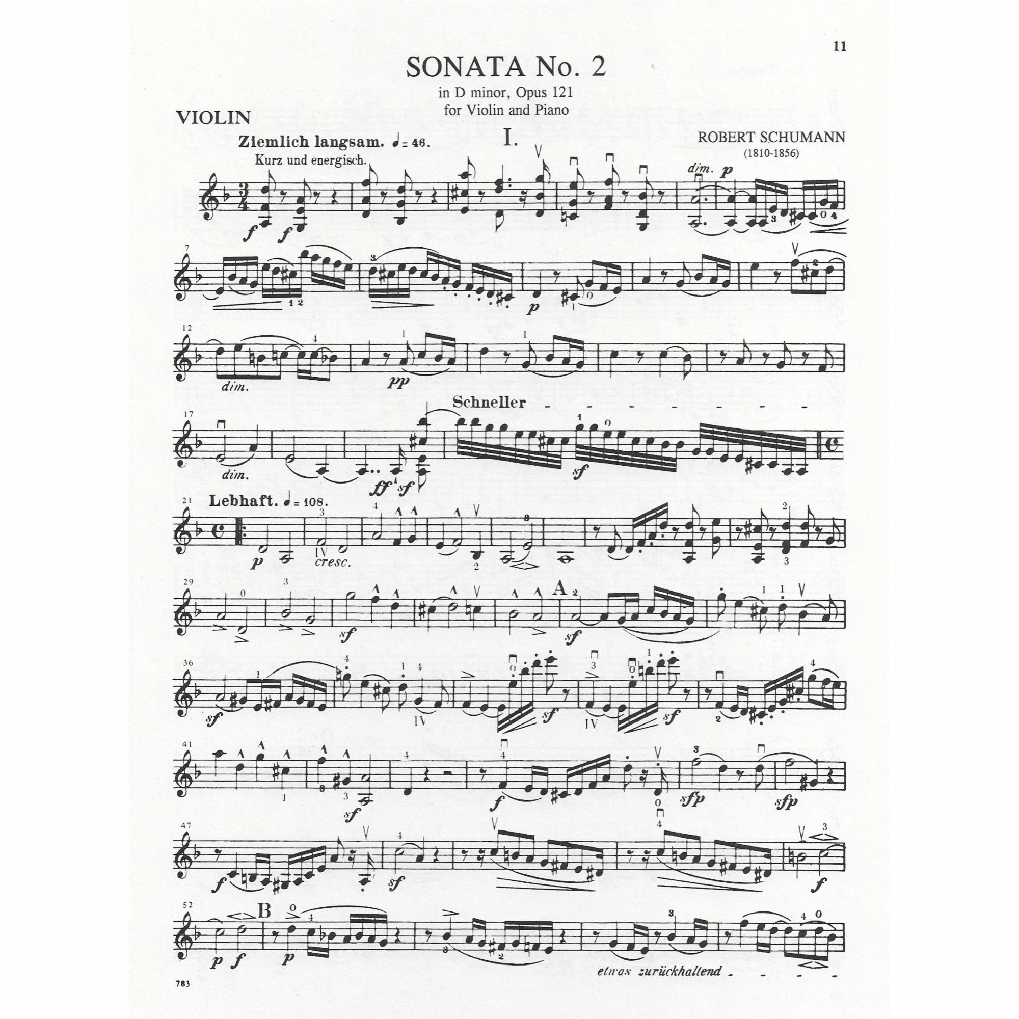 Sample: Violin Part