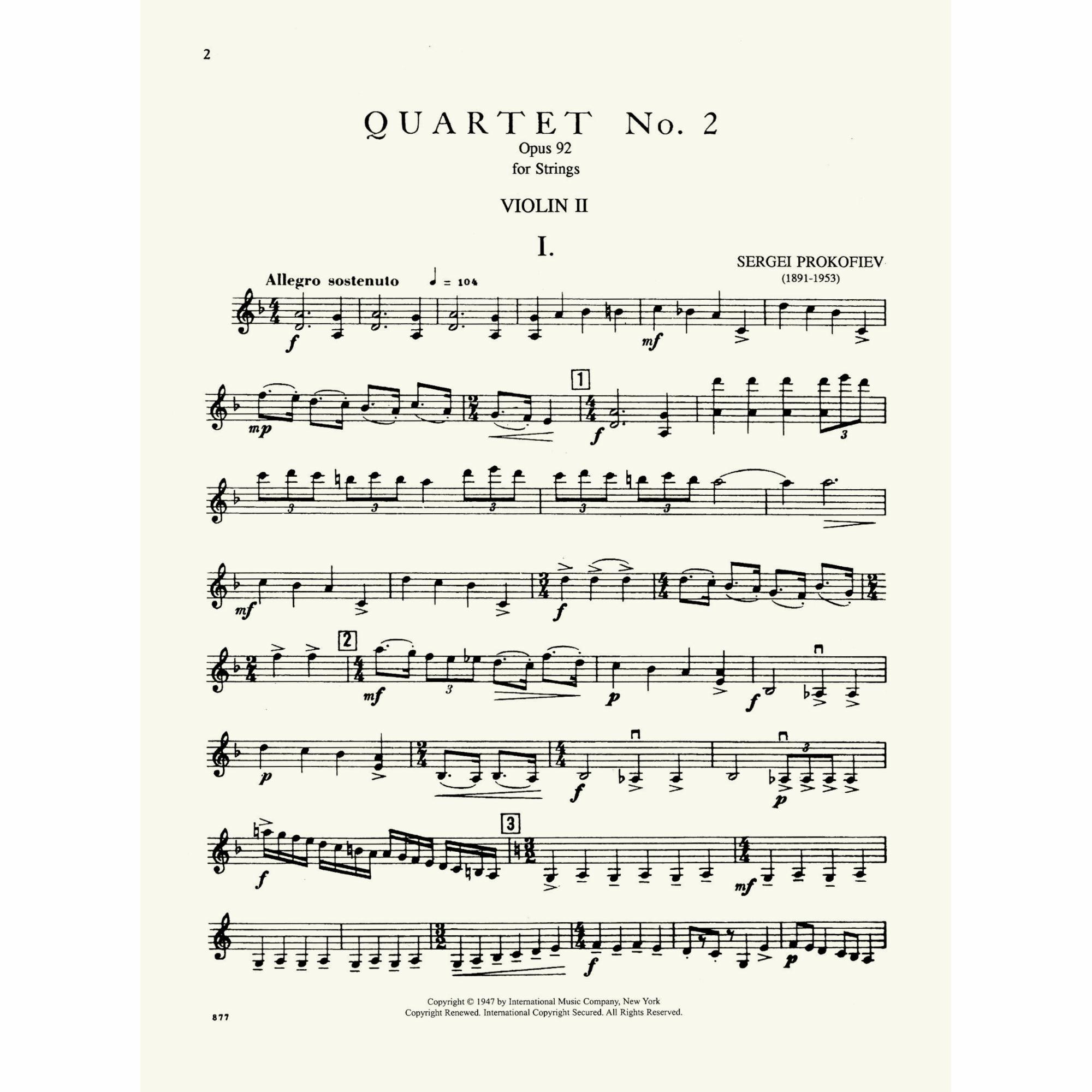 Sample: Violin II (Pg. 2)