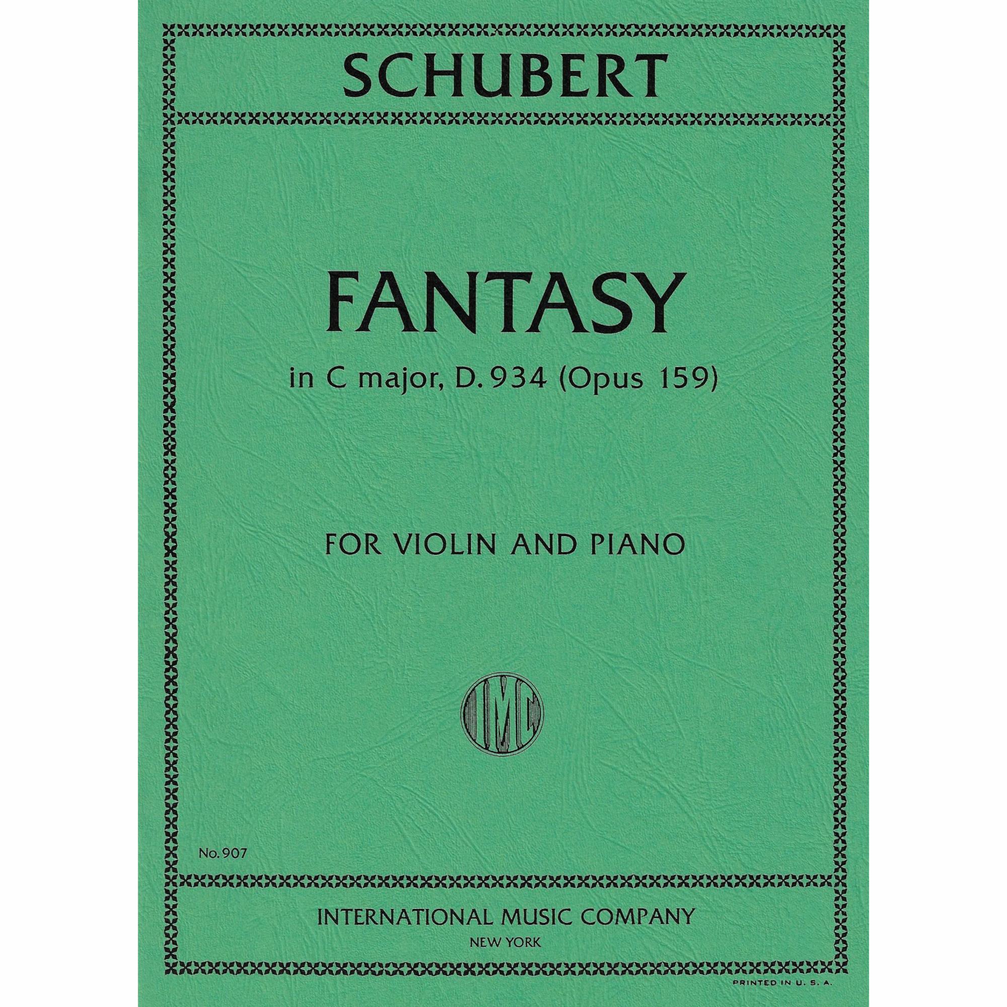 Schubert -- Fantasy in C Major, D. 934 for Violin and Piano