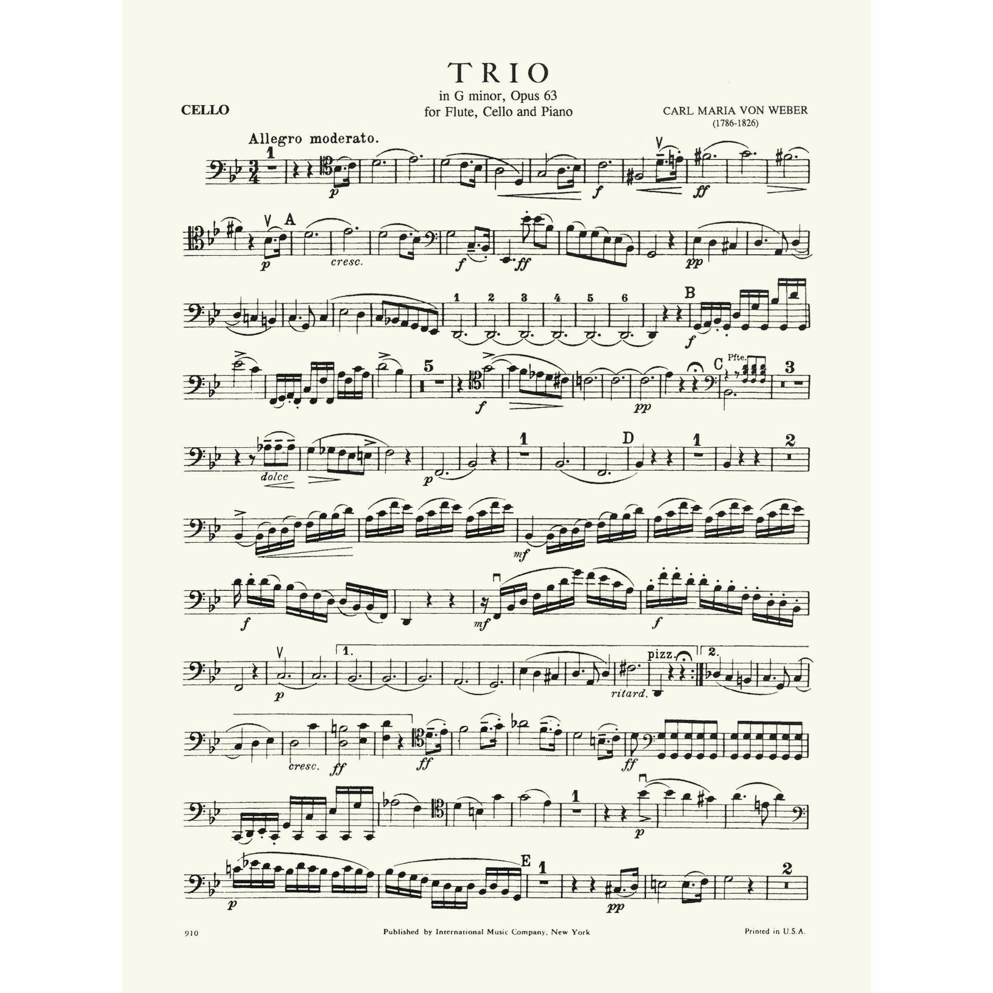 Sample: Cello (Pg. 1)