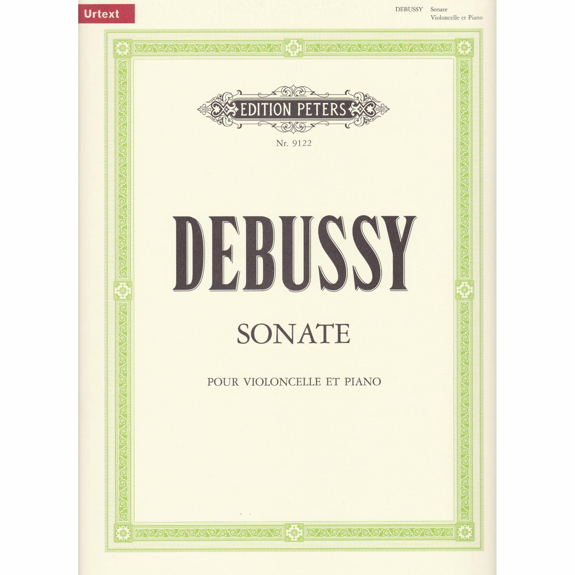 Debussy -- Sonata for Cello and Piano