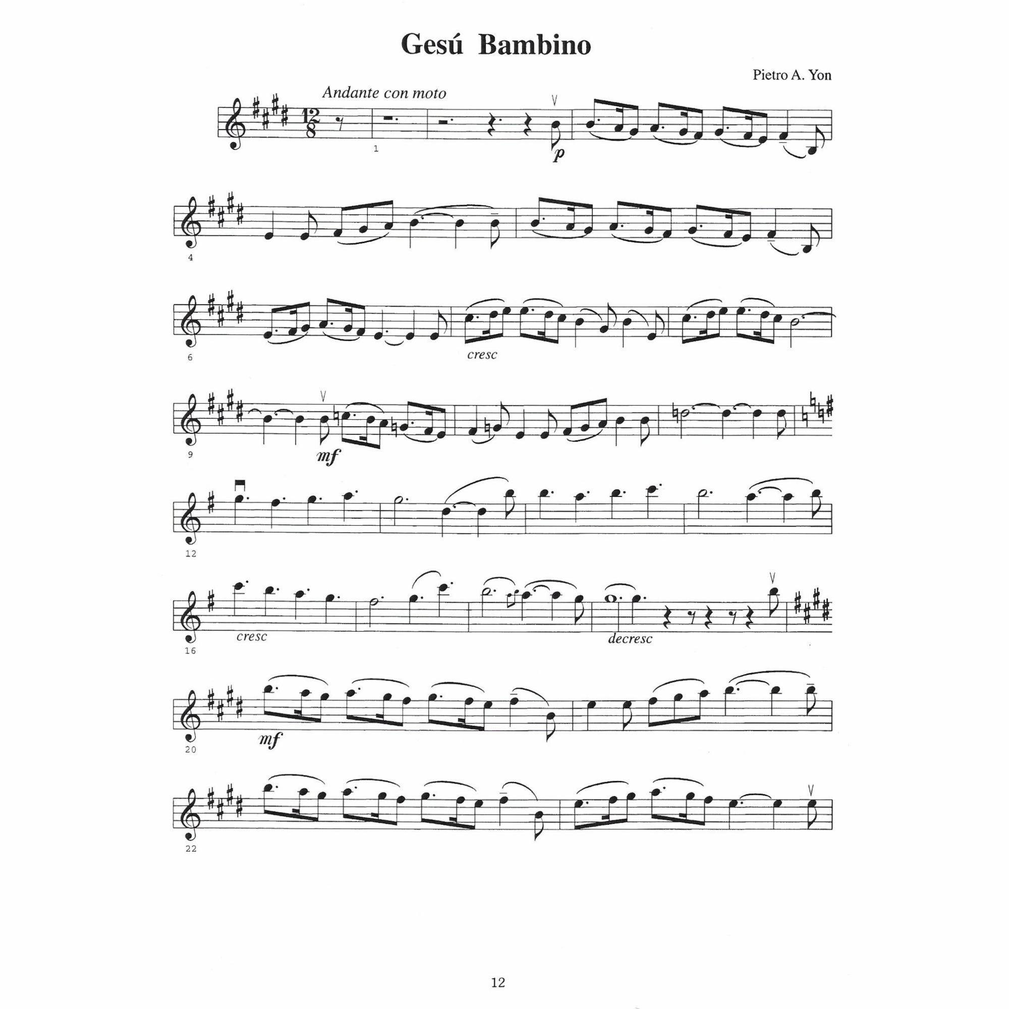 Sample: Violin Part (Pg. 12)