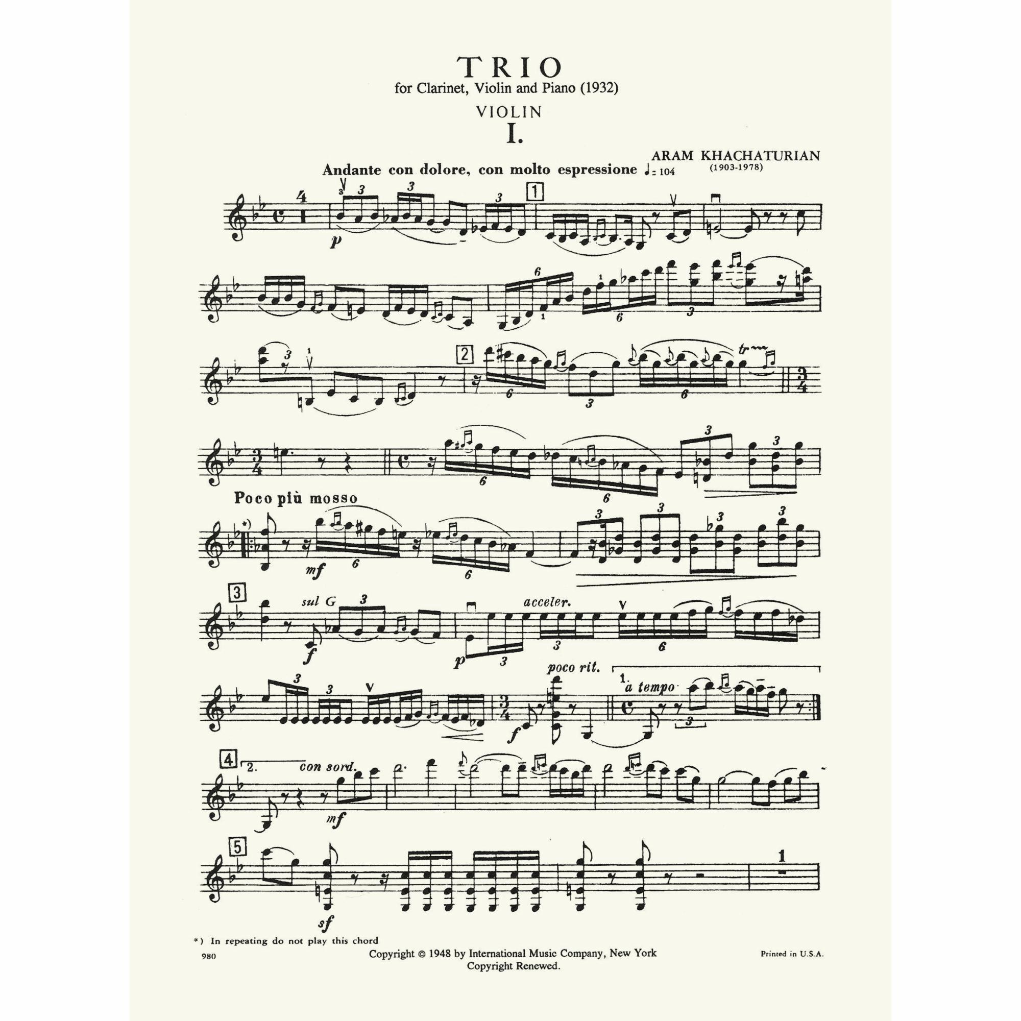 Sample: Violin (Pg. 1)