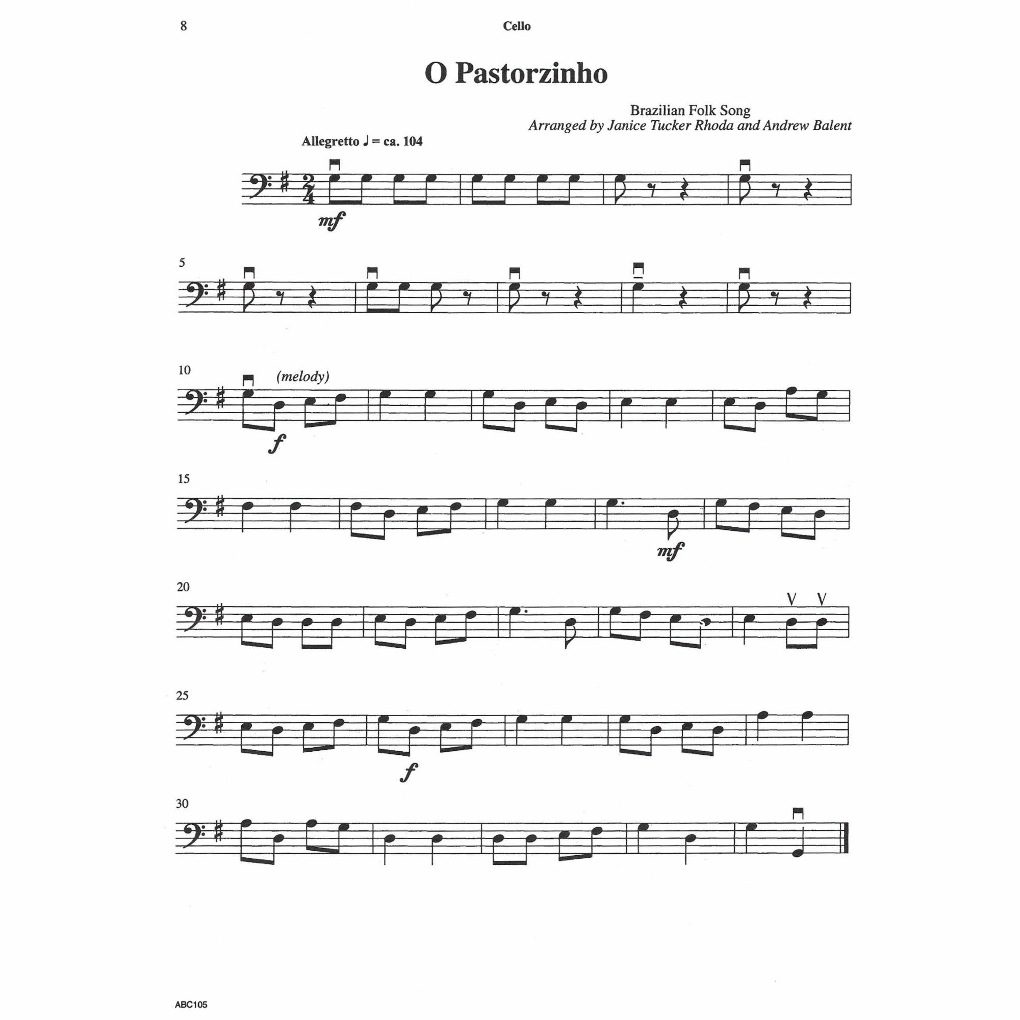 Sample: Cello (Pg. 8)